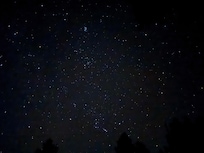 The night sky is filled with all the stars you can’t see in the city.