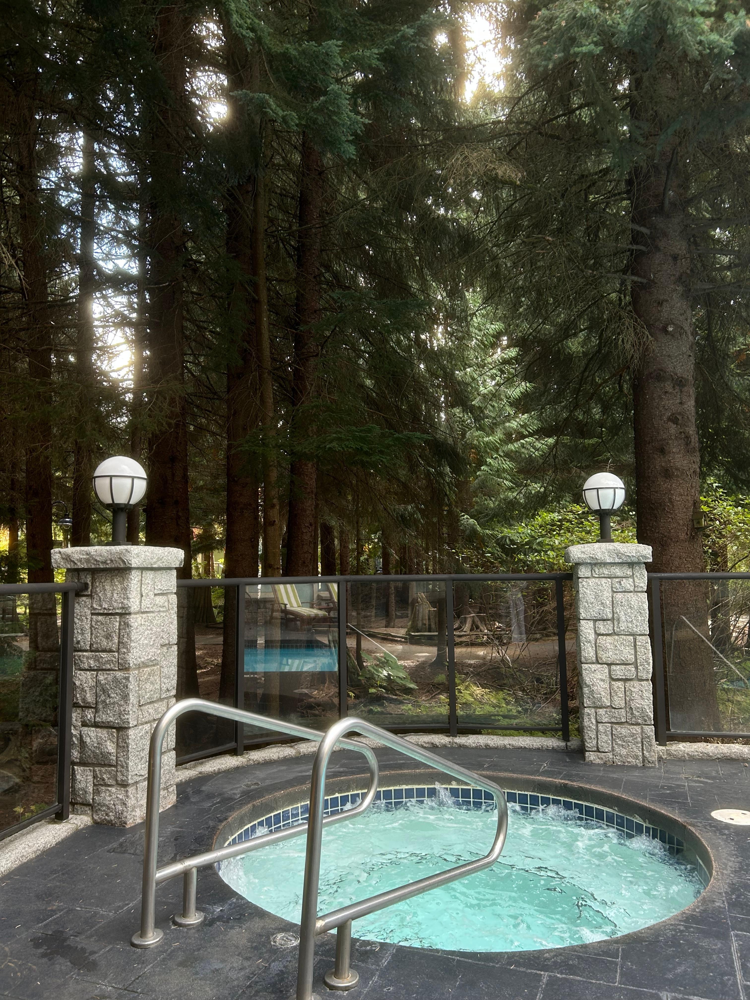 the hot tub was our favourite way to end a busy day