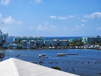 View of beach club from road.