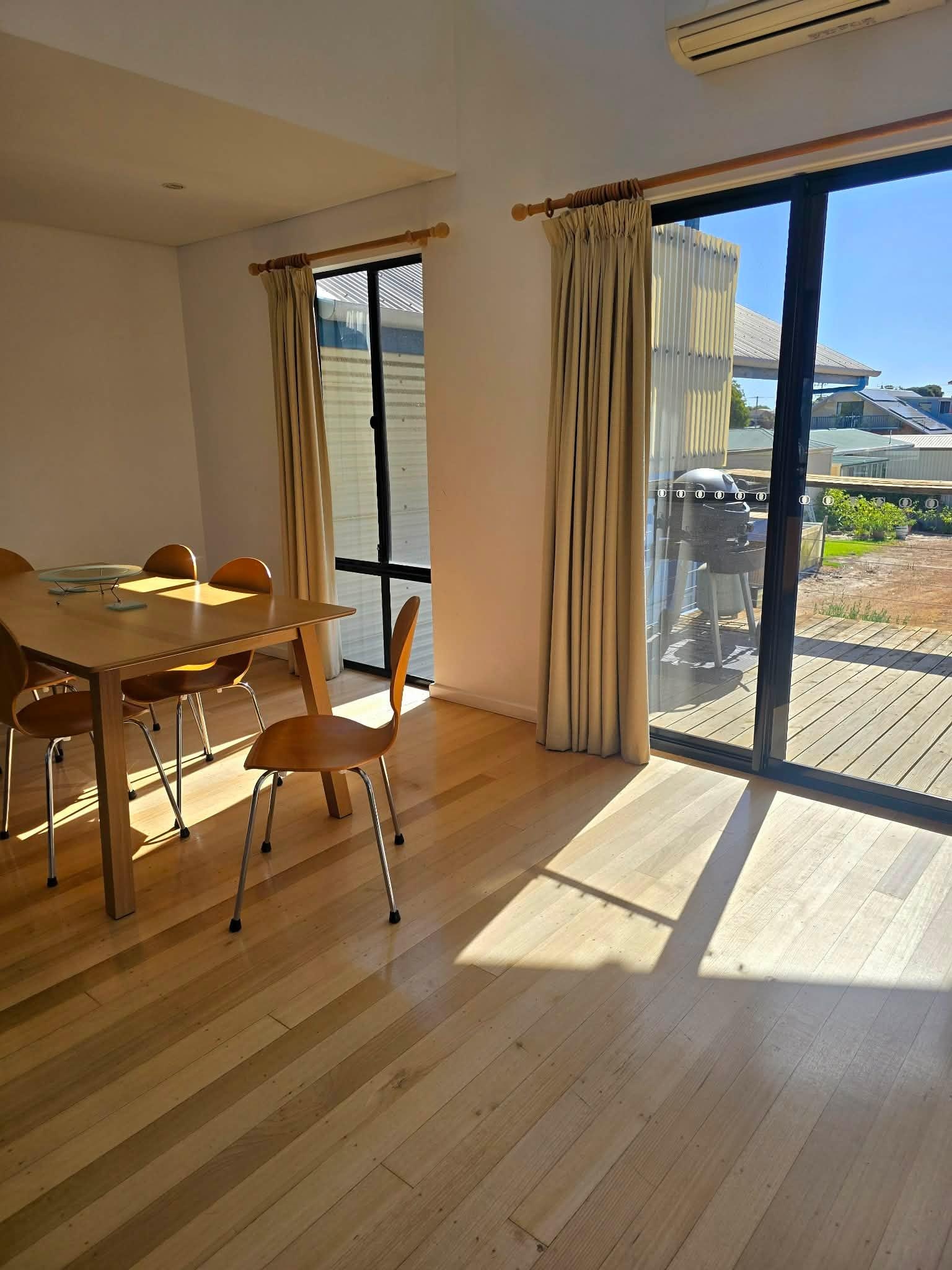 Dining and outdoor seating with BBQ