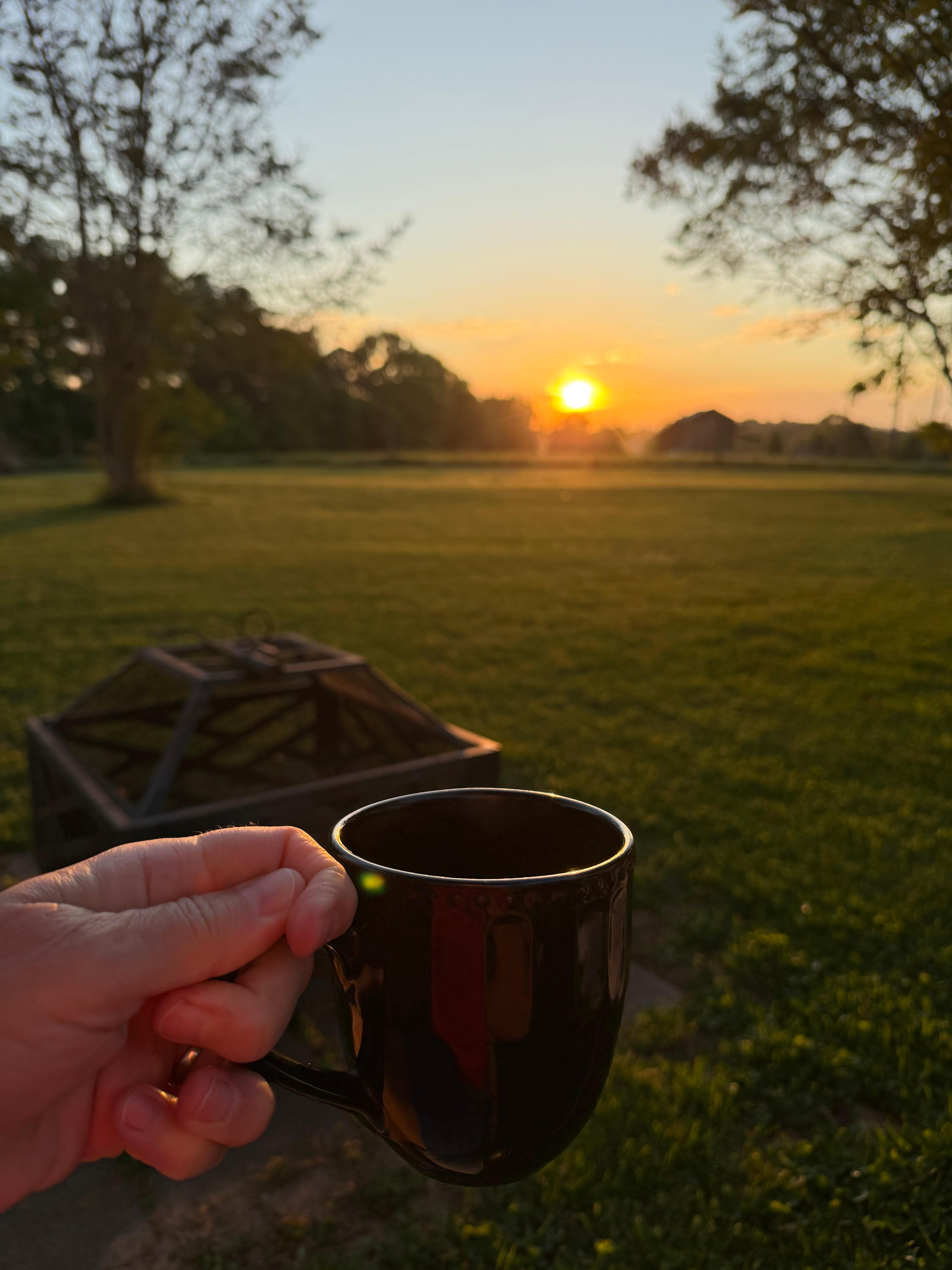 Coffee watching the sunrise. The hosts include several outdoor seating areas to enjoy!