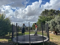 We loved the trampoline