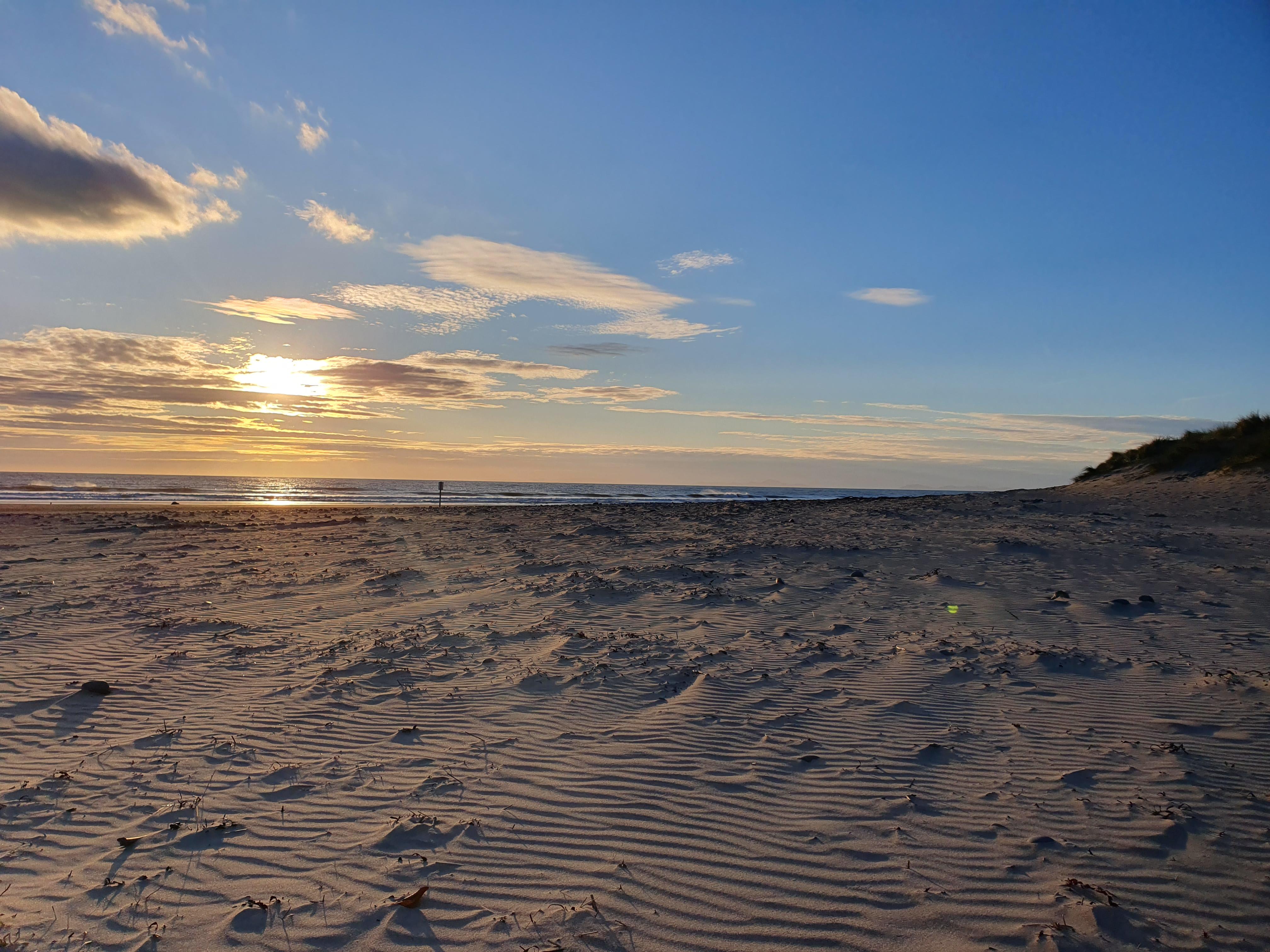 Sunset at Barmouth beach