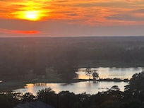 View from side balcony