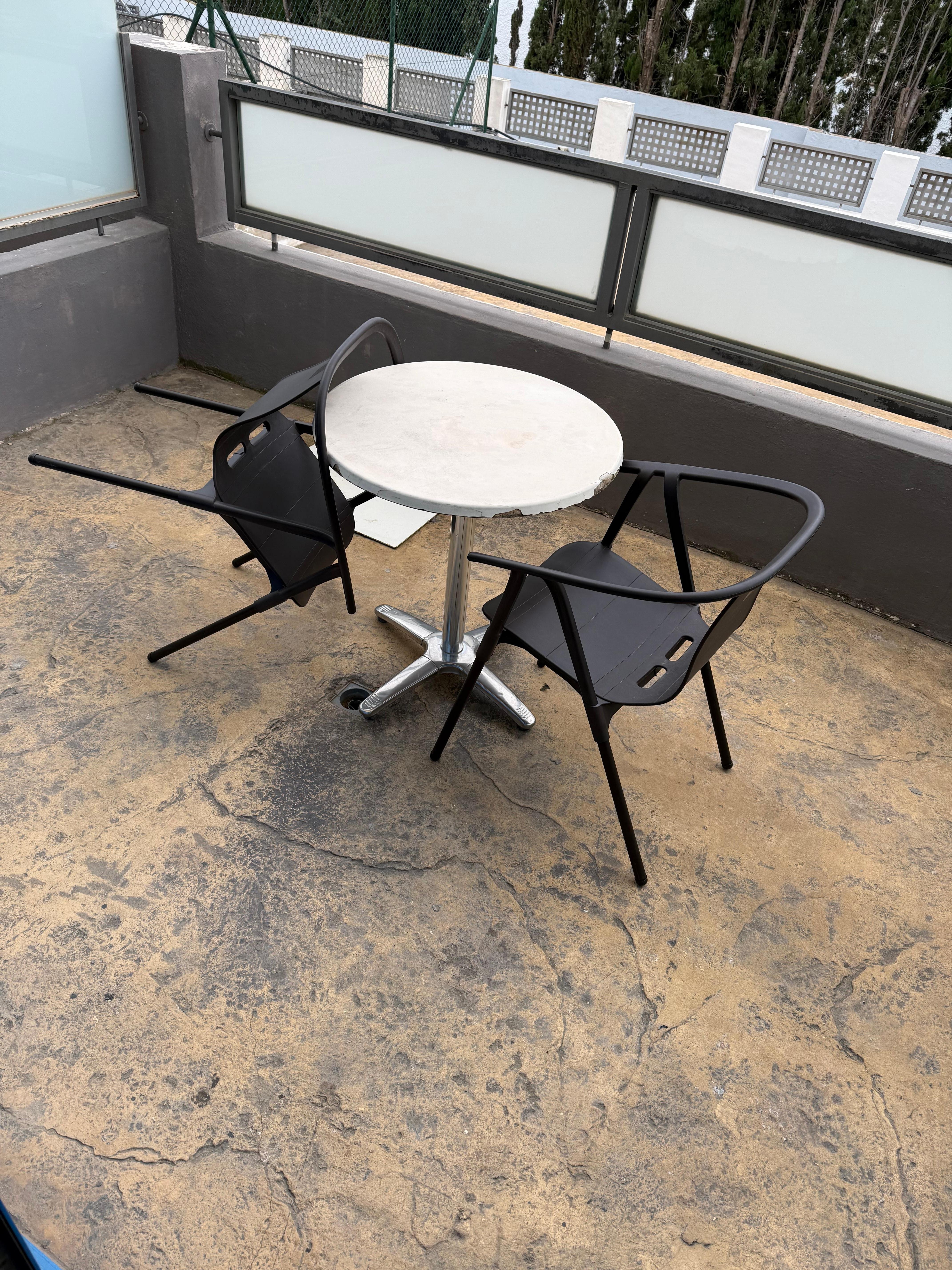 Rough concrete on balcony floor needs tiling