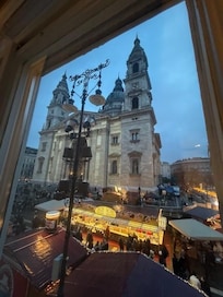 The view from our room (Basilica view room)