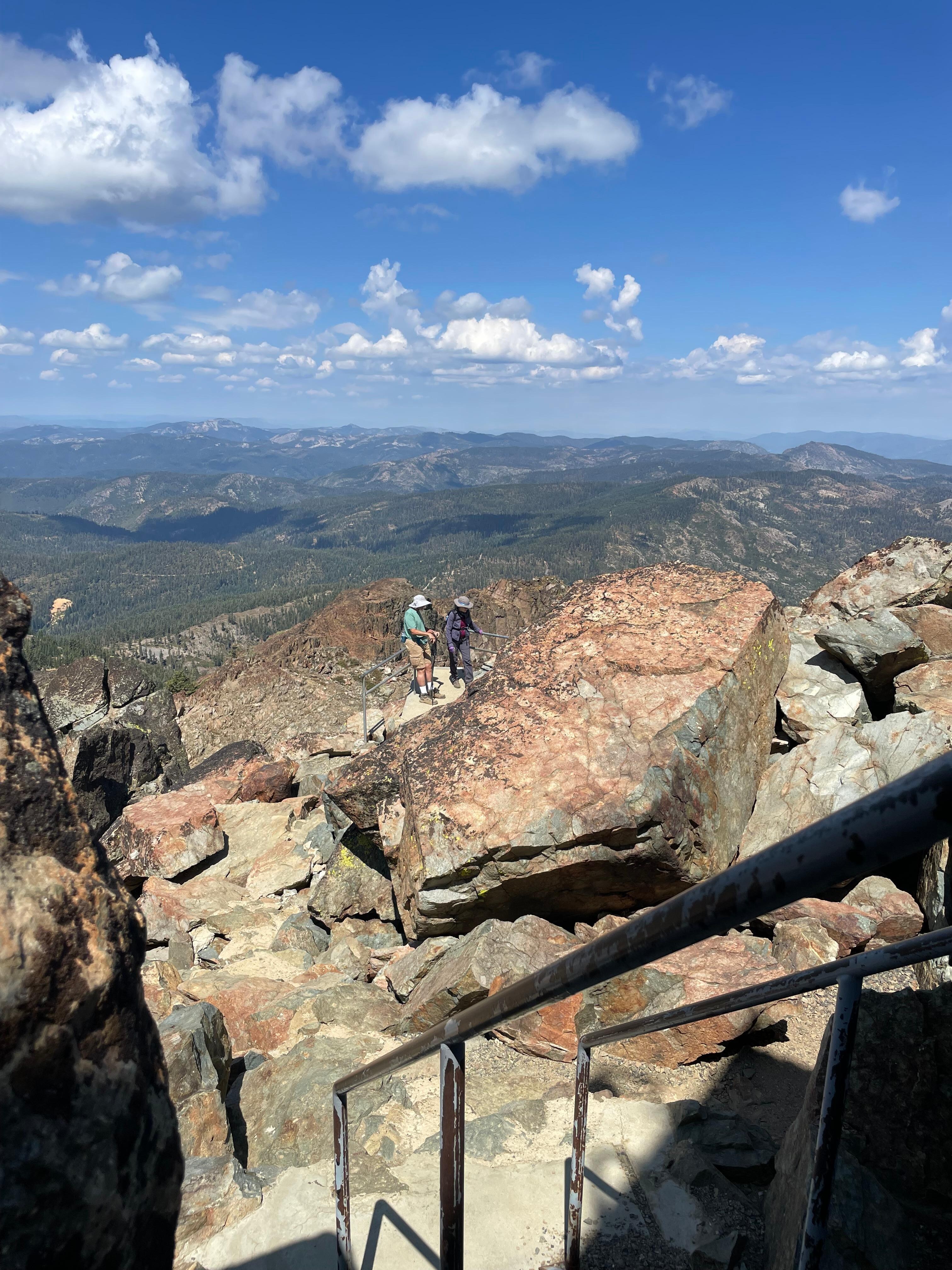 View from the stairs to the Sierra Buttes Lookout. Fabulous hike.