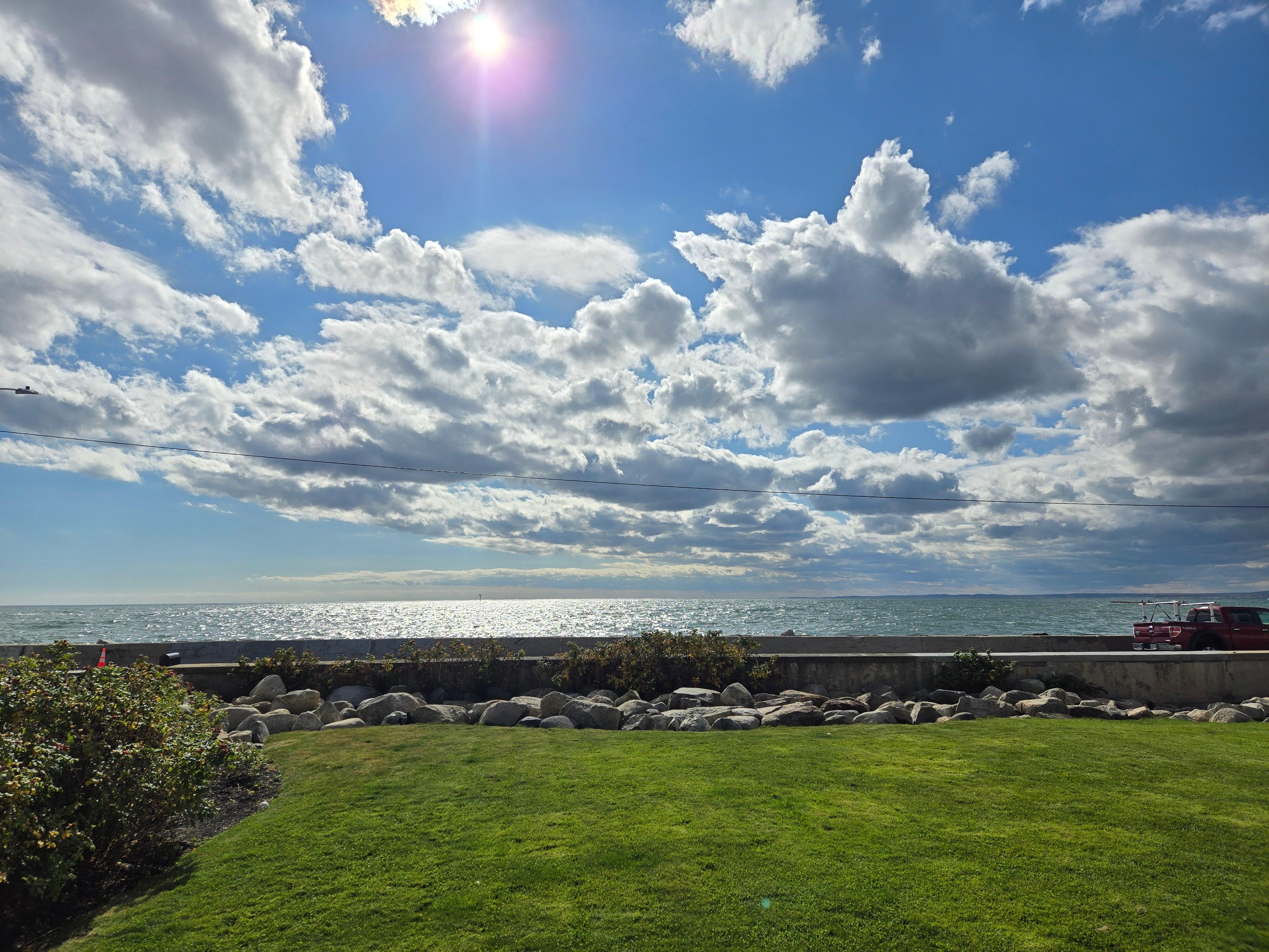The perpetually shifting but always gorgeous view from the front deck
