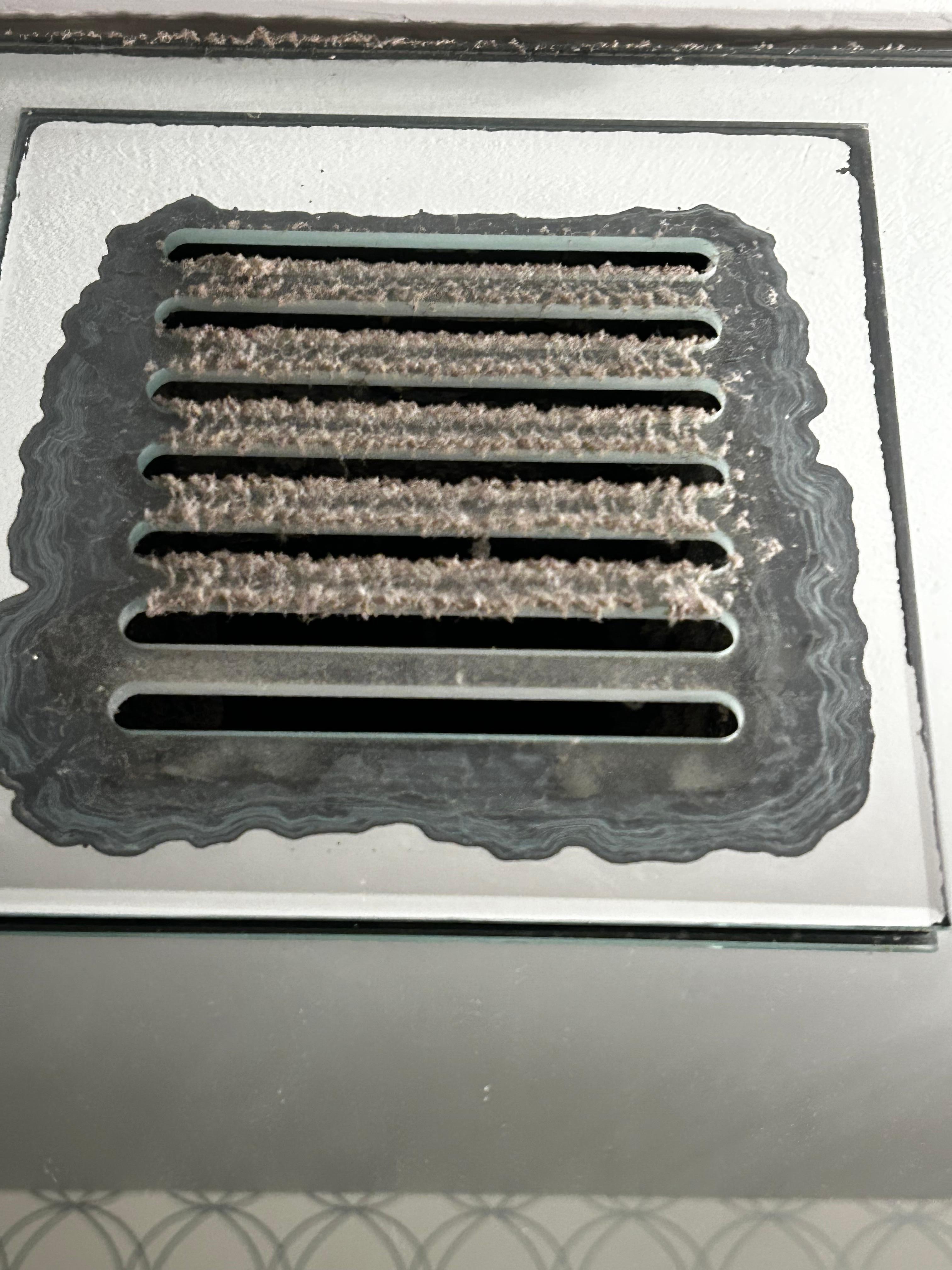 Vent that is need of cleaning