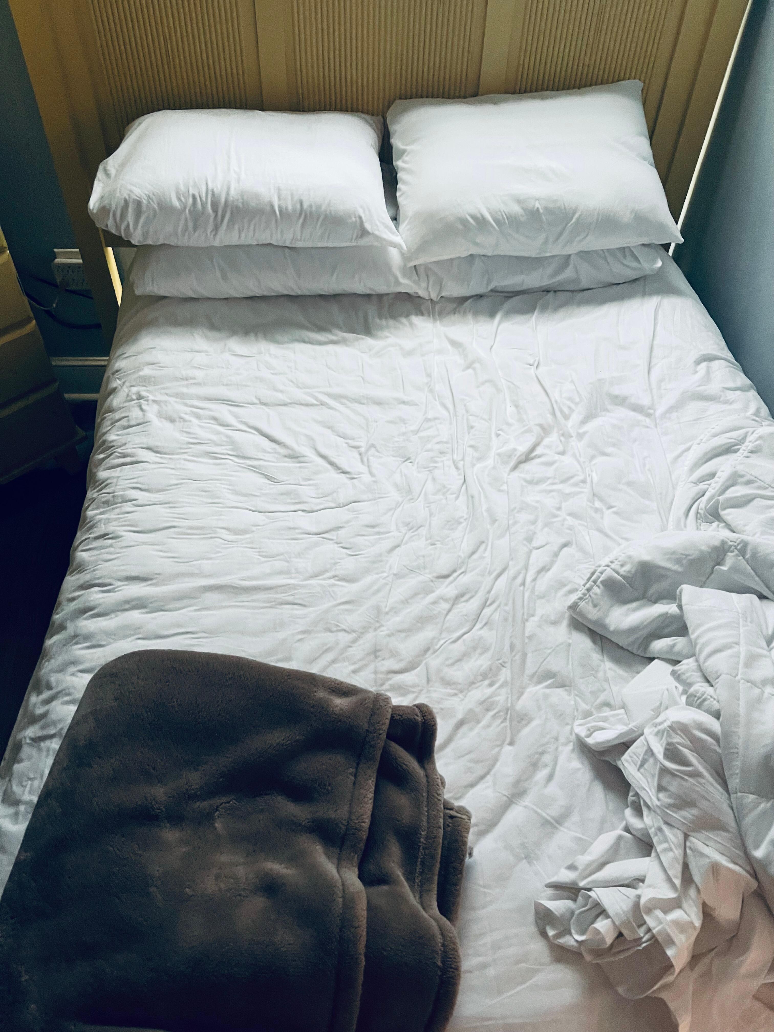 Bed is sunken in 