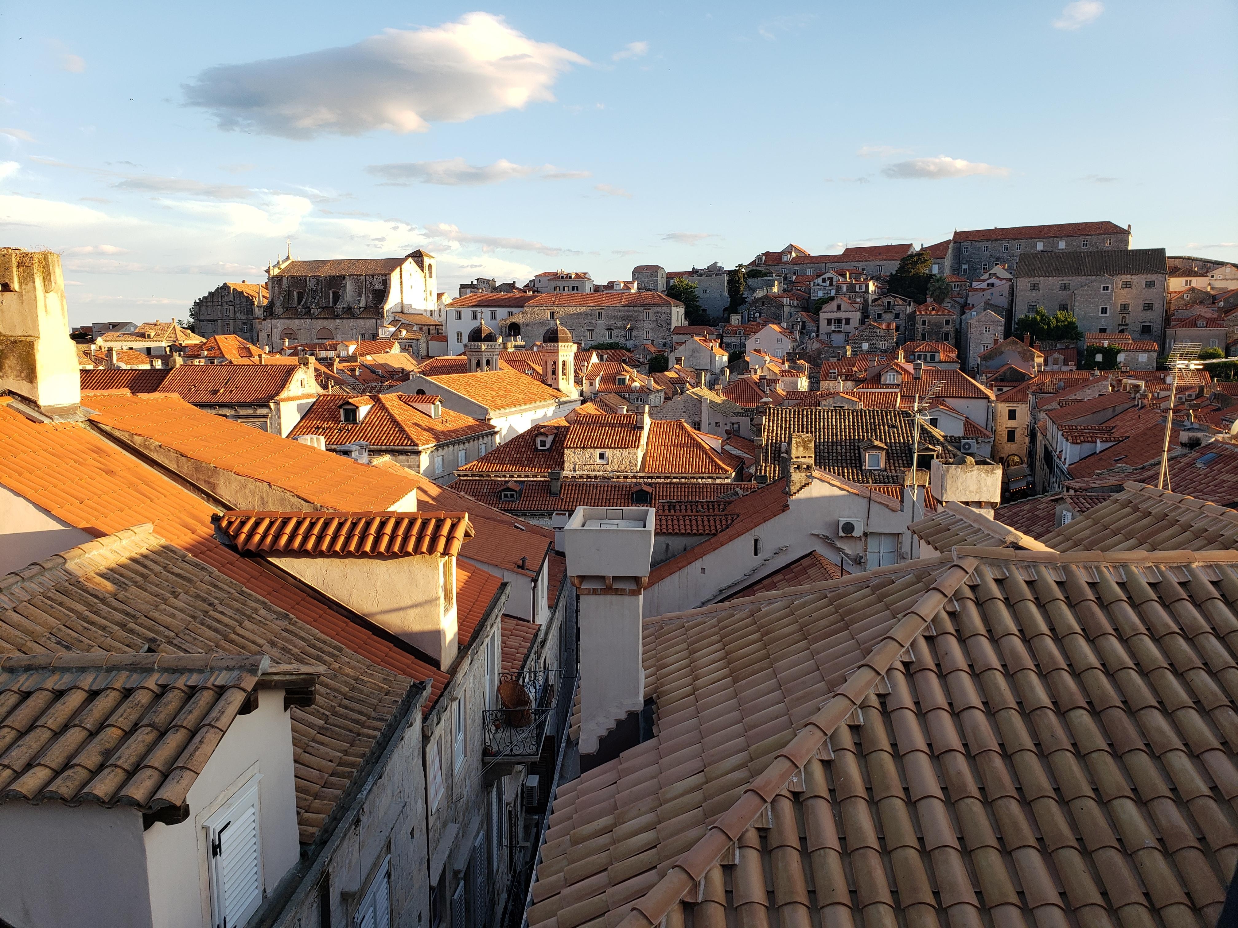 View from rooftop restaurant