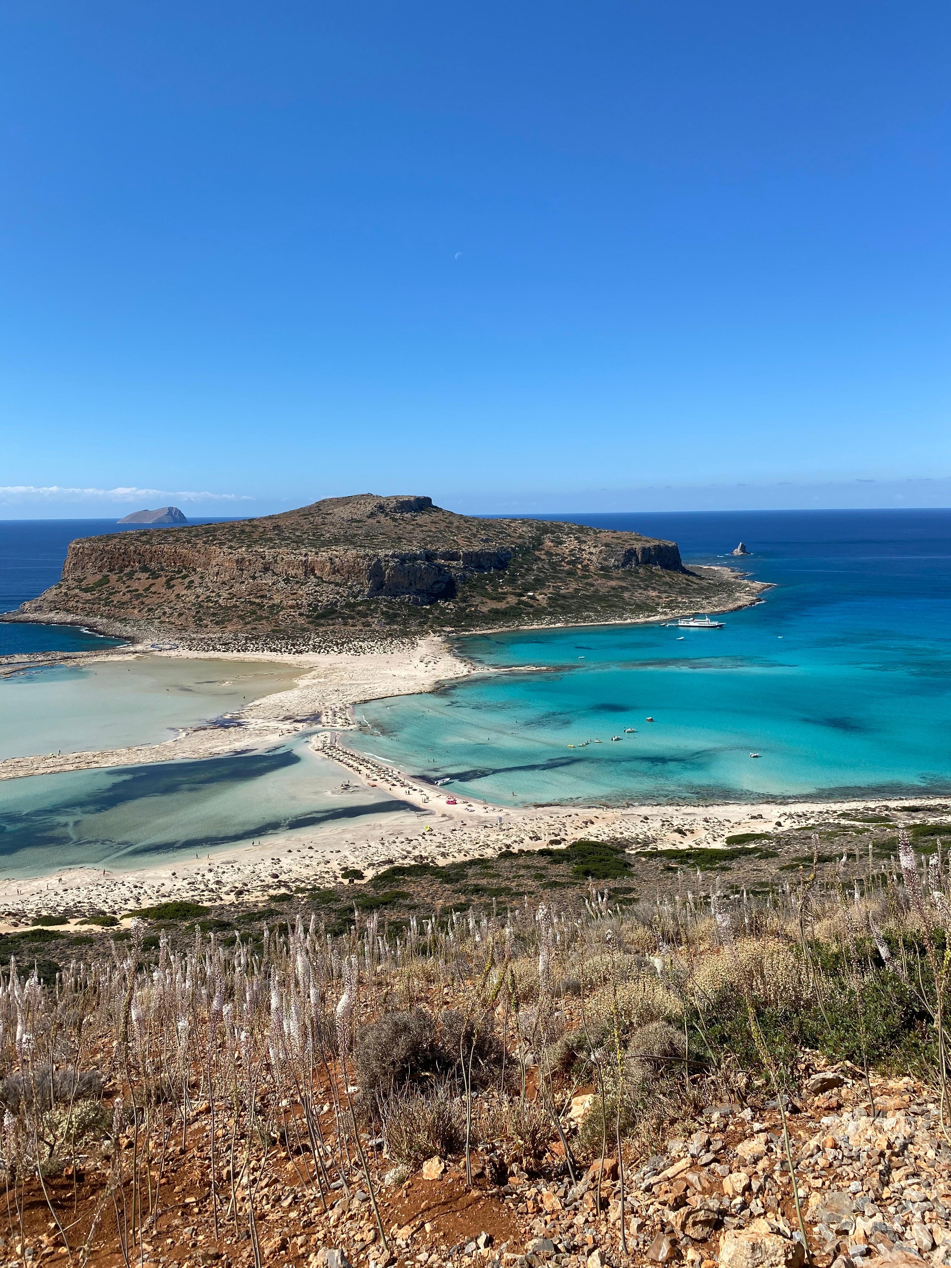 Vue panoramique du lagon Balos 