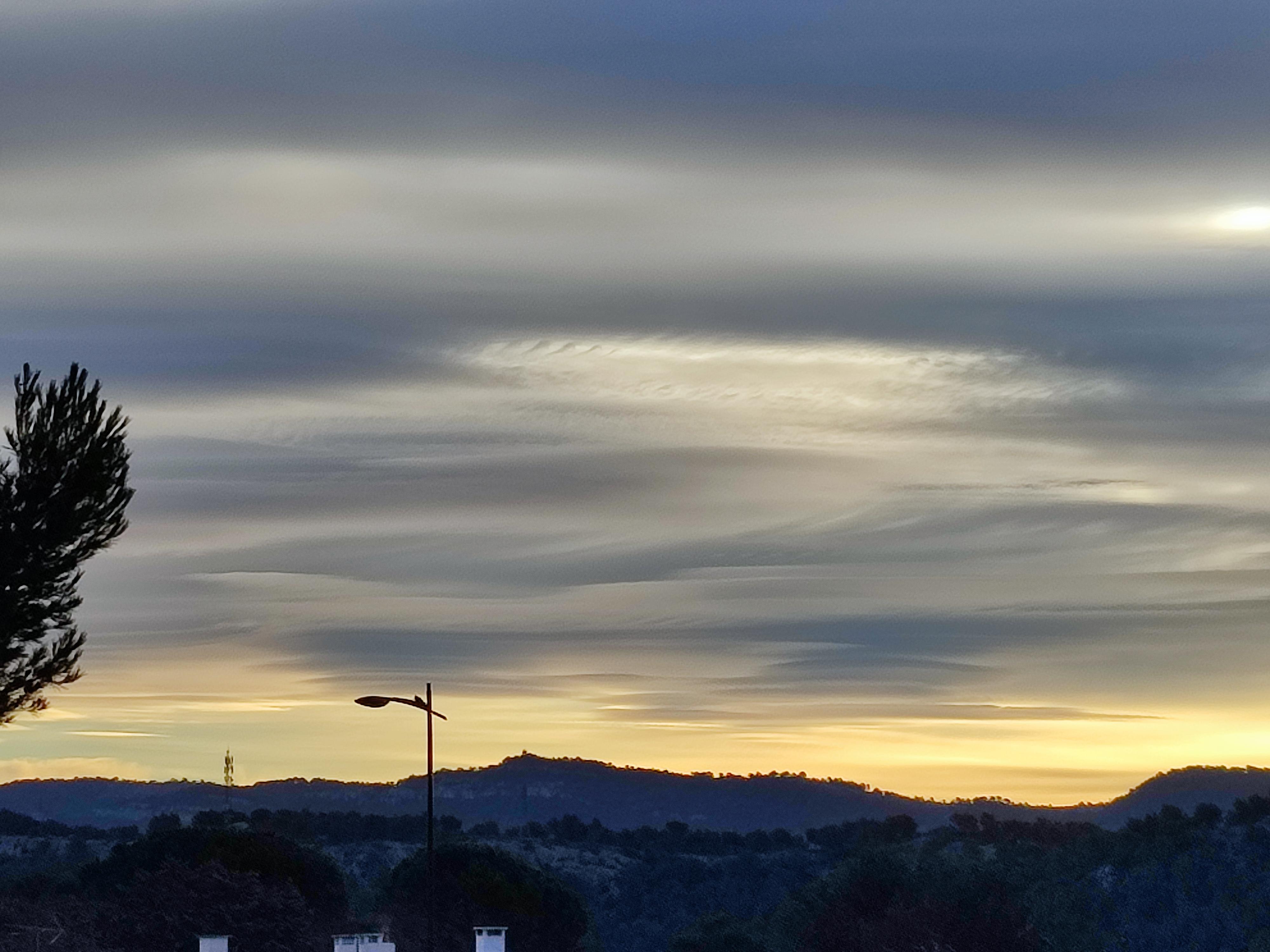 Vue au lève du soleil depuis le parking
