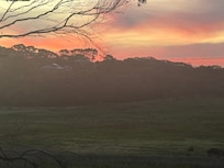 Sunset from our cottage deck