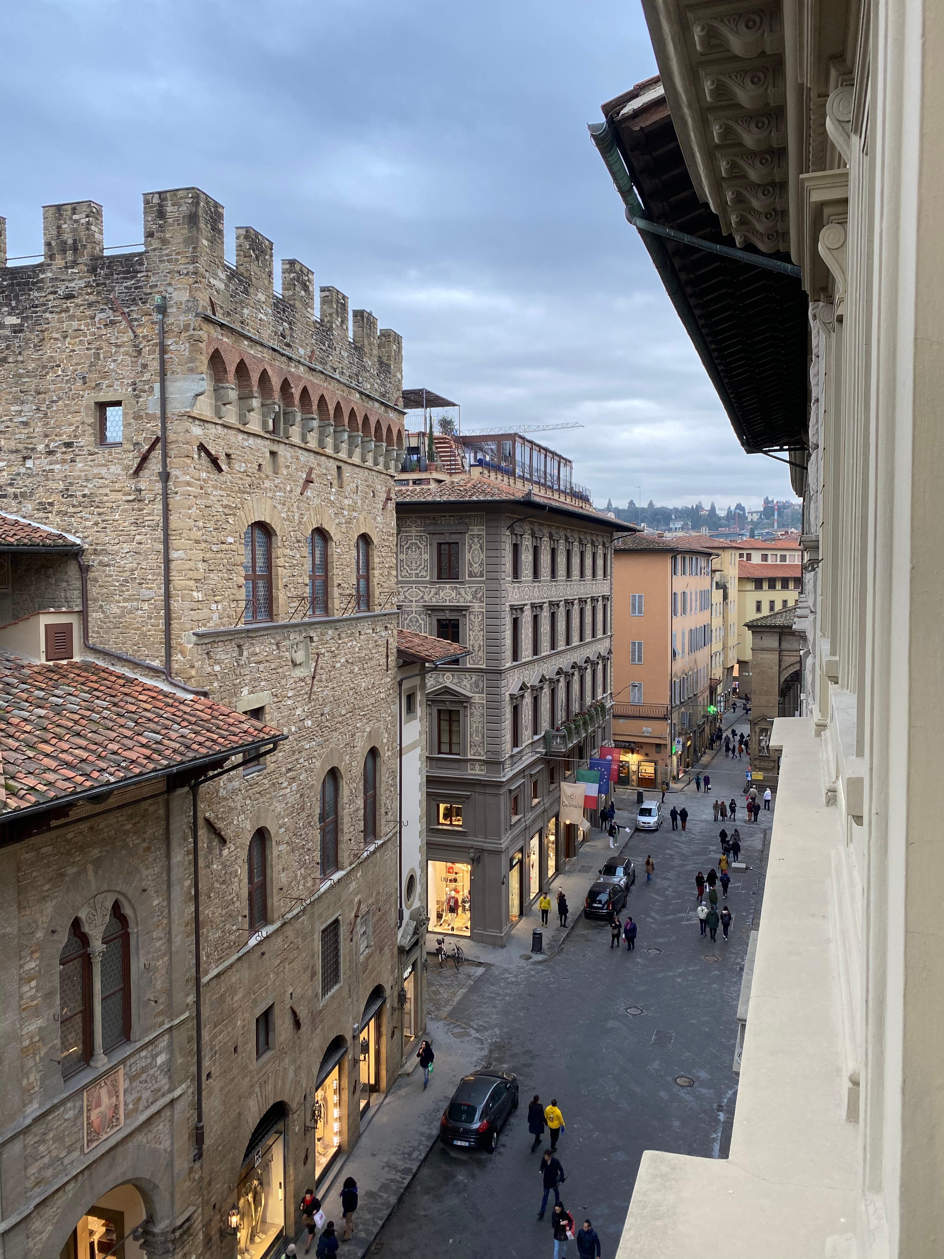 Vista dalla stanza del soggiorno 