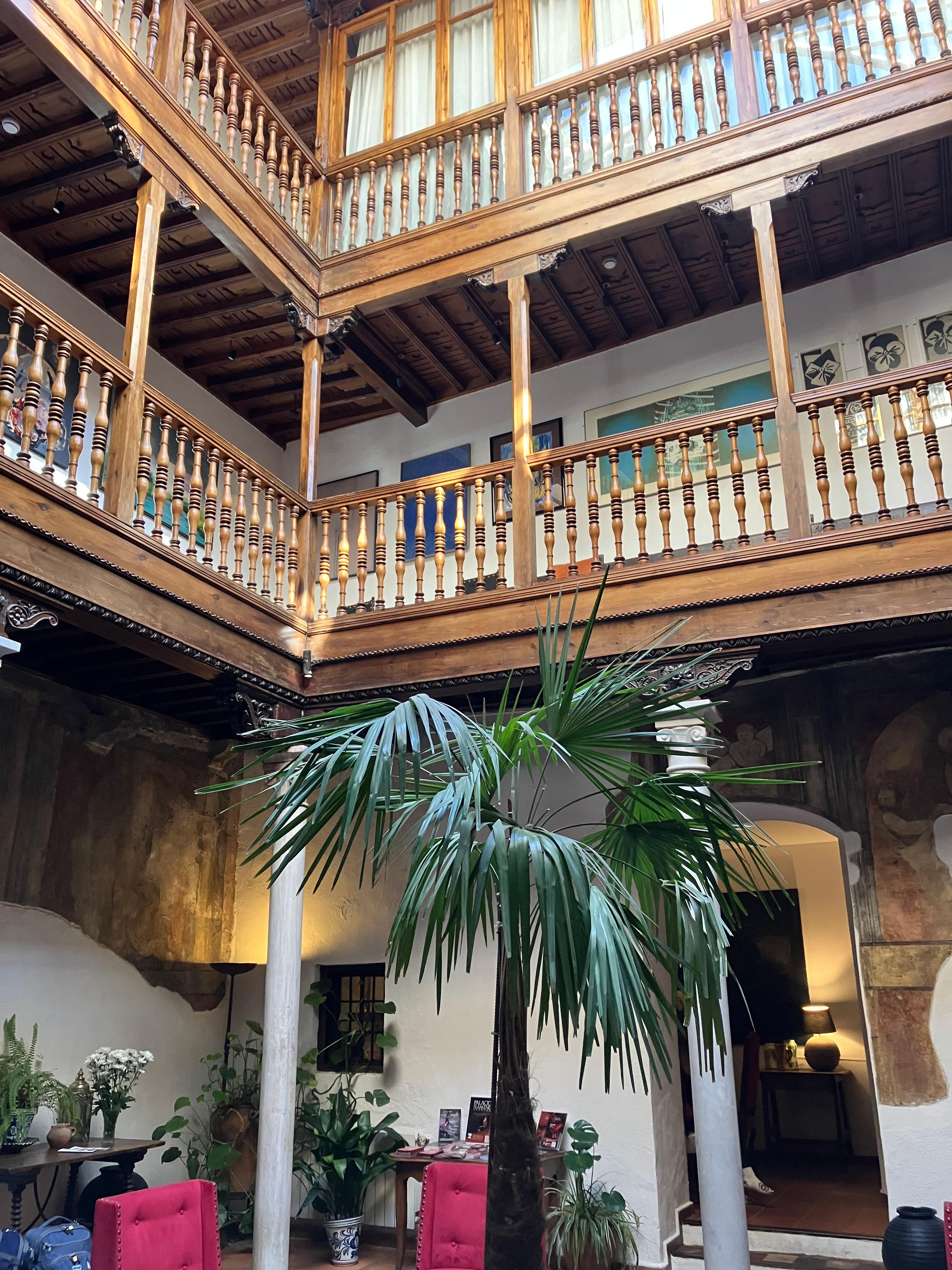 Our room was left of top of palm tree