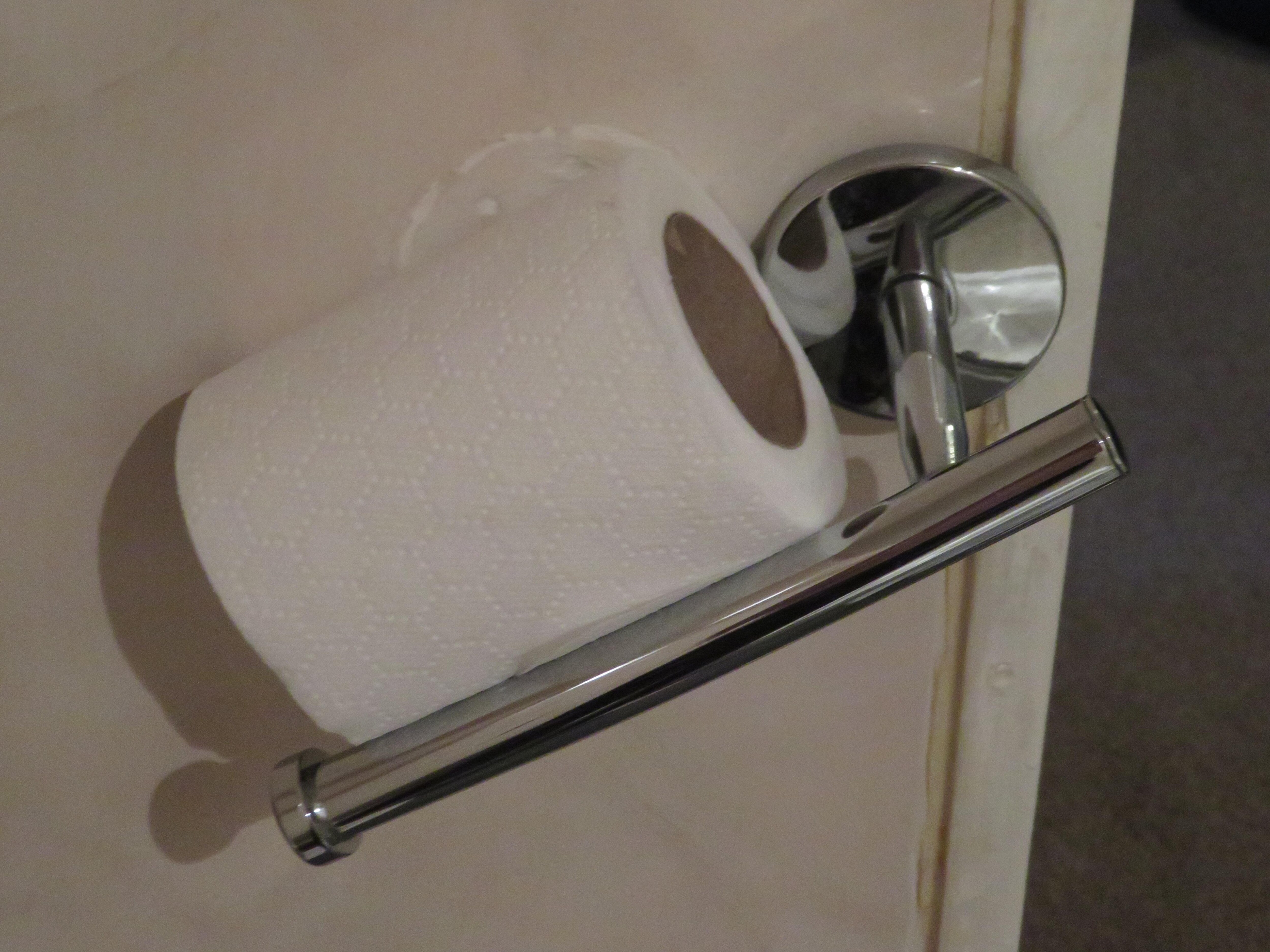 Used this - whatever it was a toilet roll holder