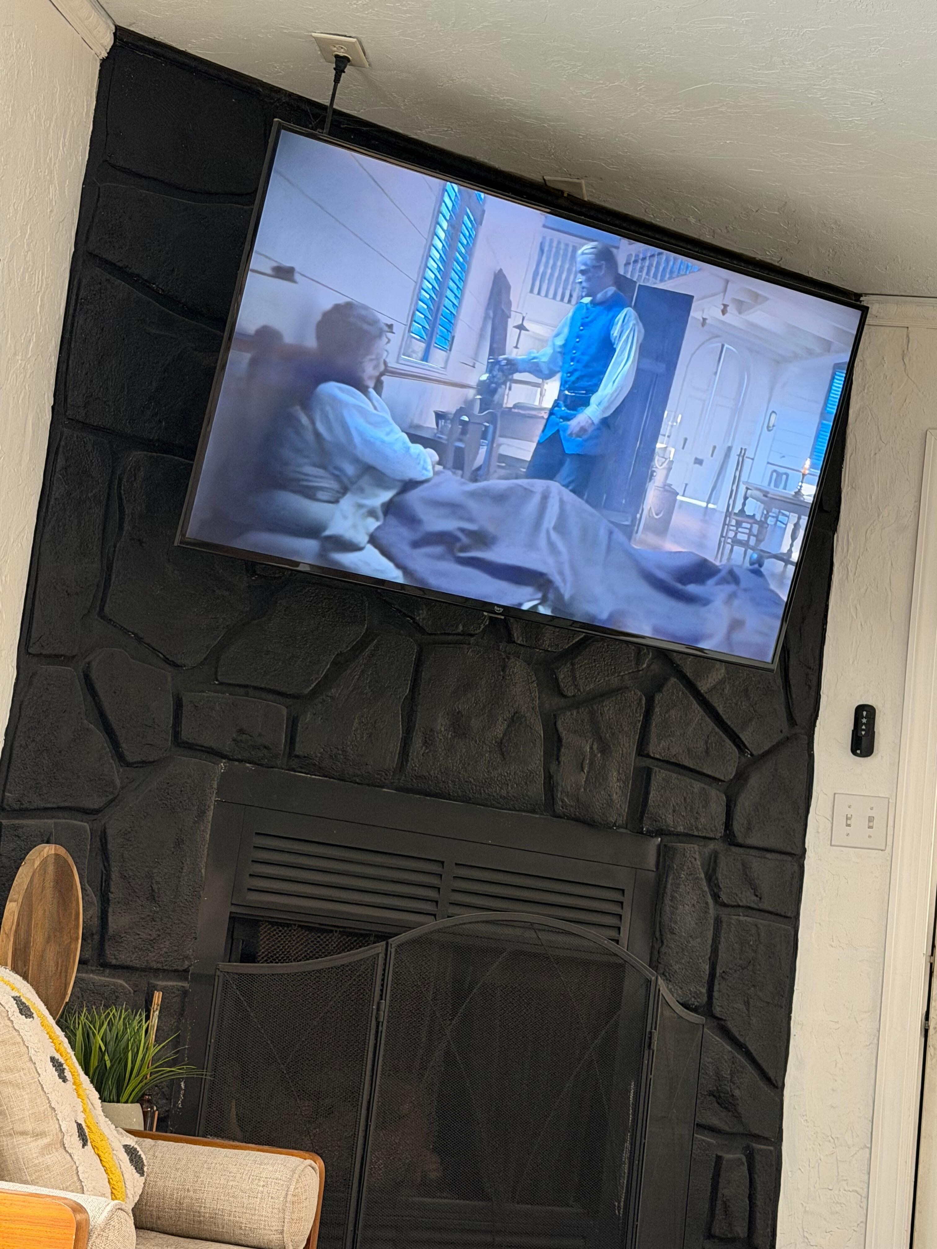 Watching outlander in the outlander cottage 