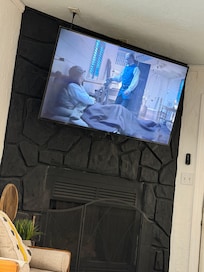 Watching outlander in the outlander cottage