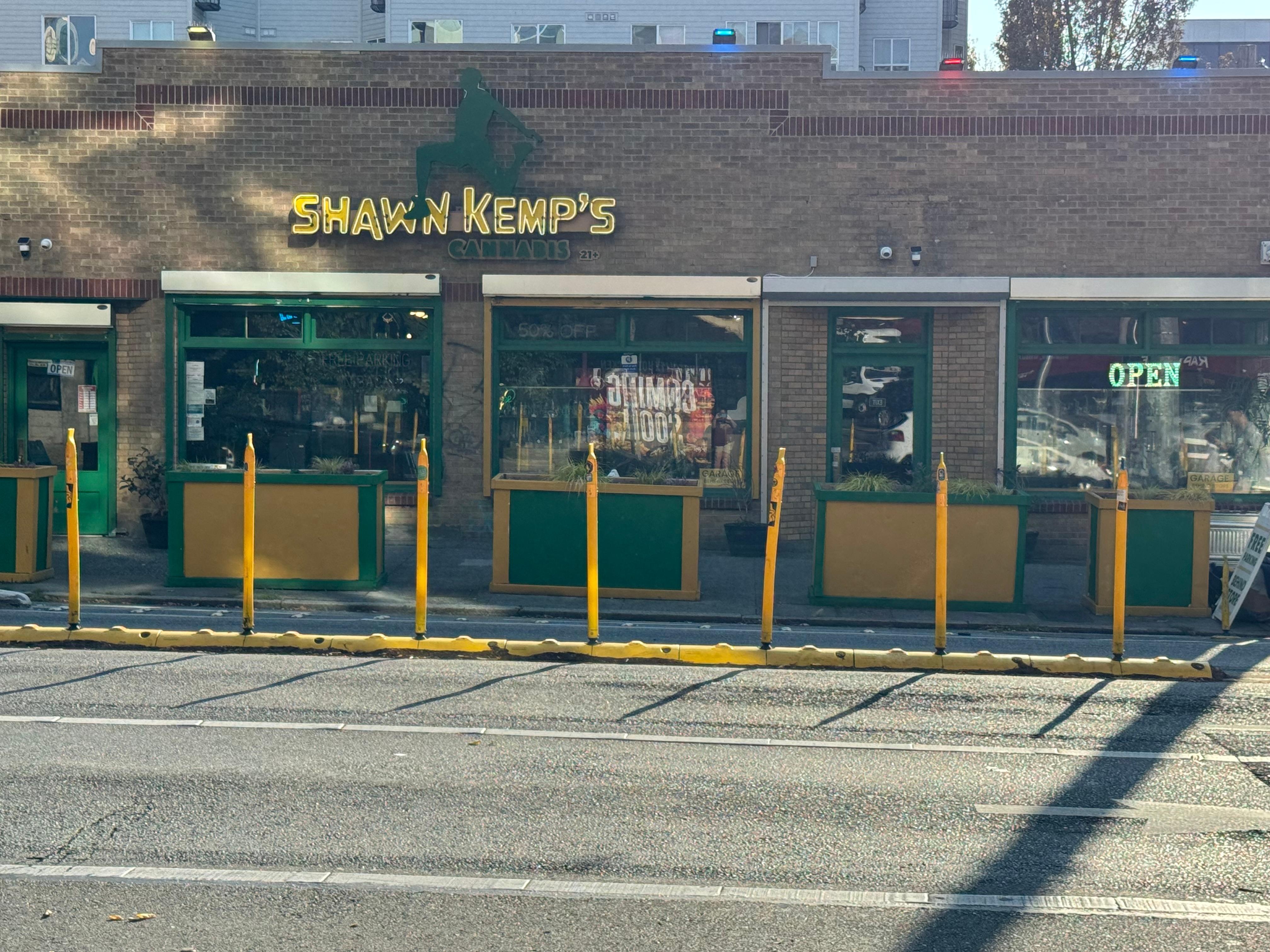 Entrance door is directly across the street from here. 