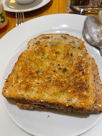 The most delicious toast from the cafe. The Server called it "Brown Toast", but it was more like Multigrain, so yummy with Tea.