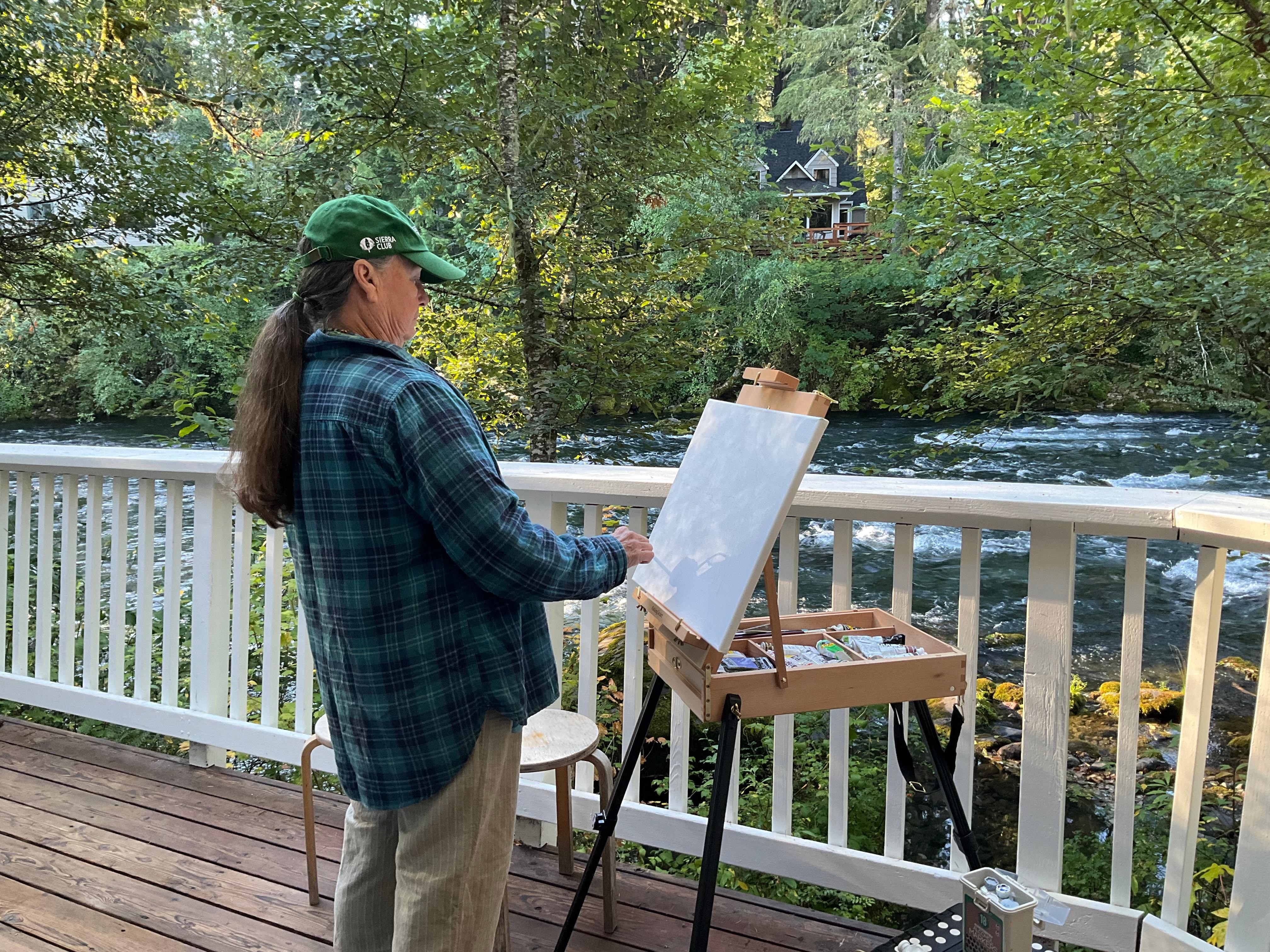 Painting the magnificent McKenzie.