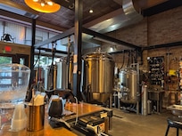 Downstairs brewery