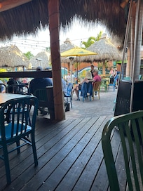 Gilligan’s Island down in the village had a live band. Great service.