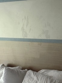 Gross!!! We will not be staying here again. Very disappointed!! We came here for a quick trip for a wedding and this is the first thing we seen. I actually would like our money back or be refunded half.