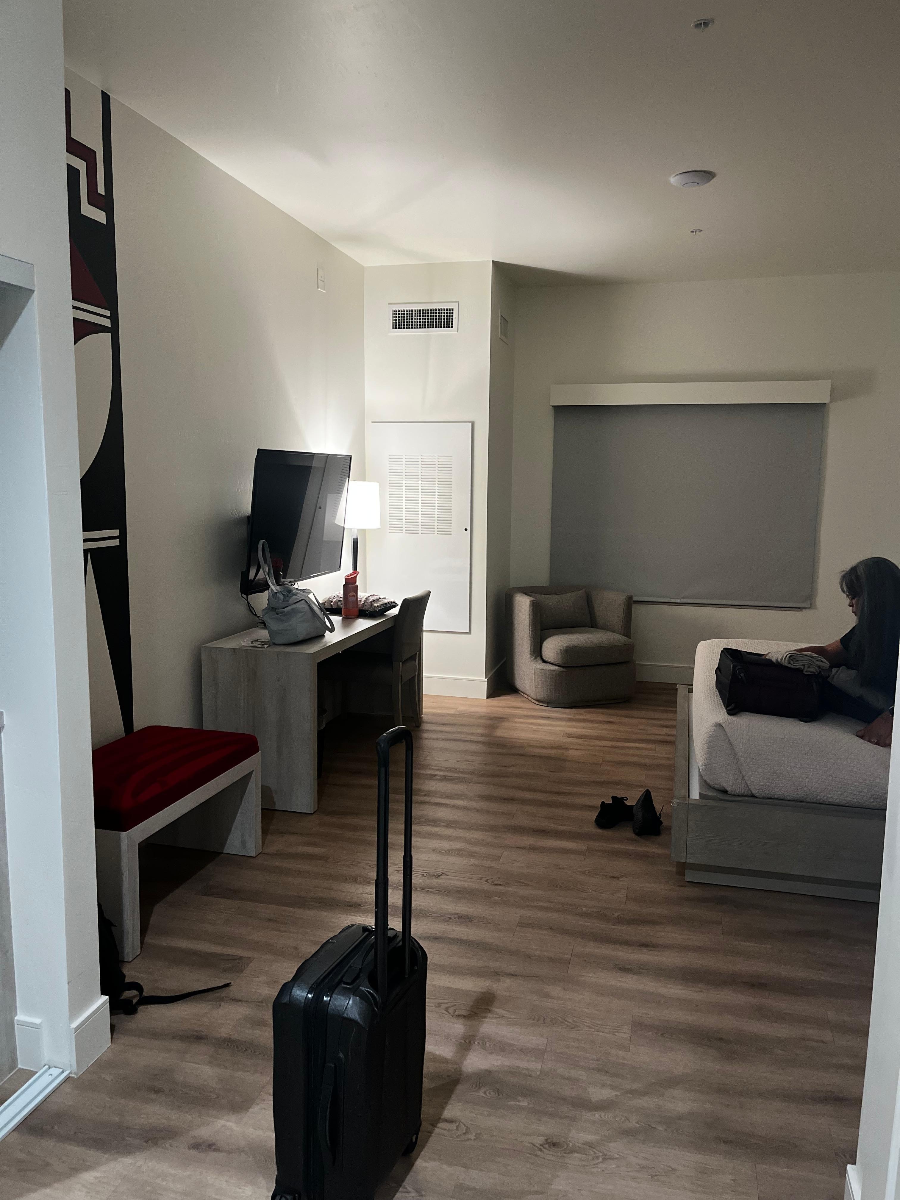 Inside room at checkin