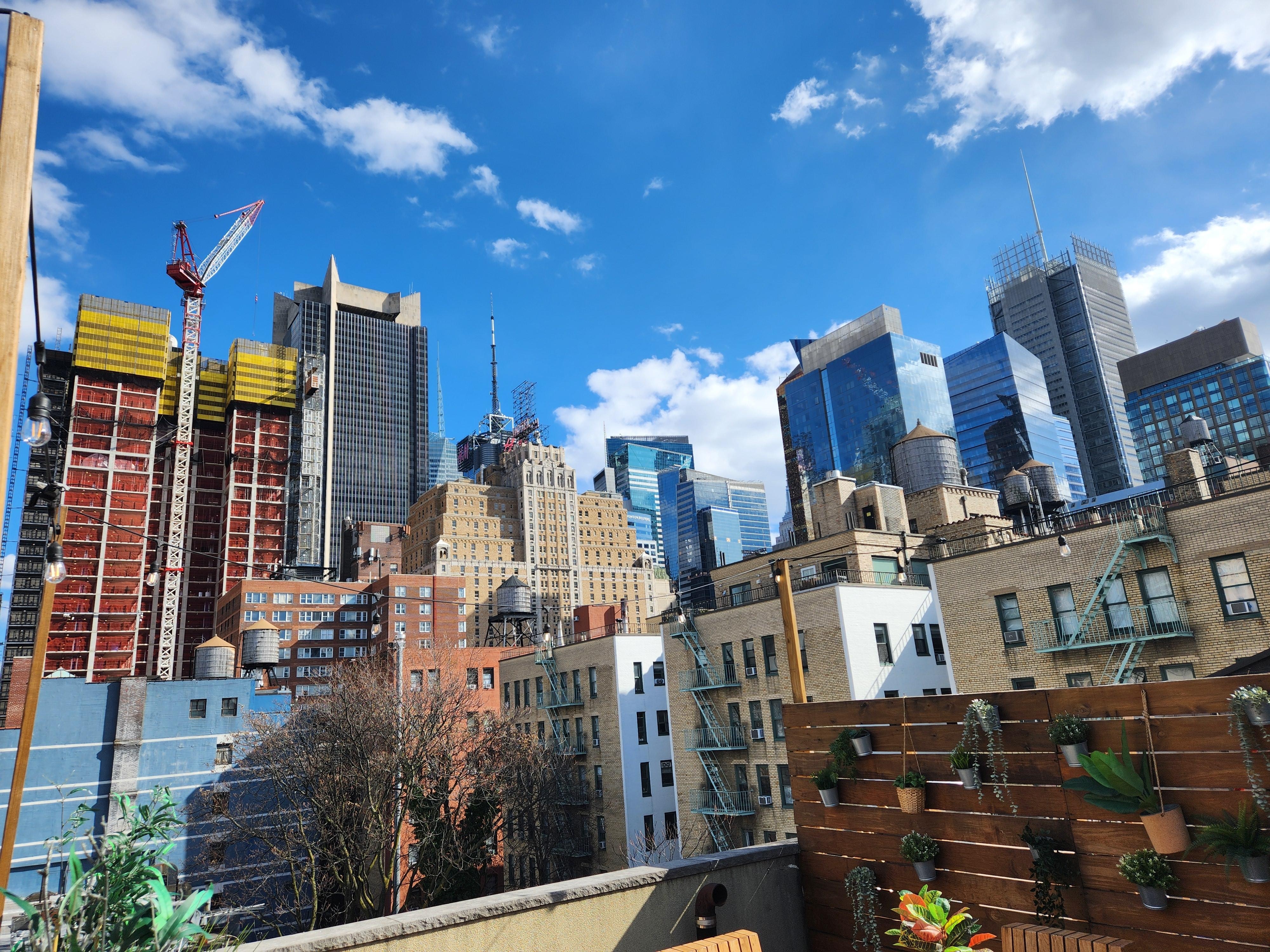 View from rooftop deck