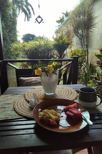 Where I had breakfast and contemplated life.