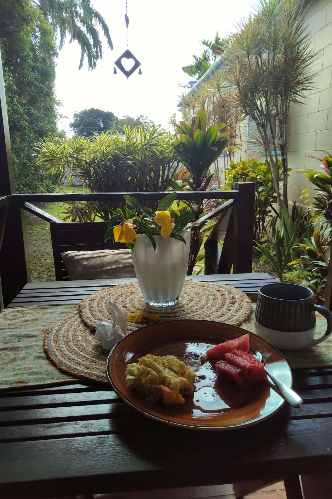 Where I had breakfast and contemplated life.