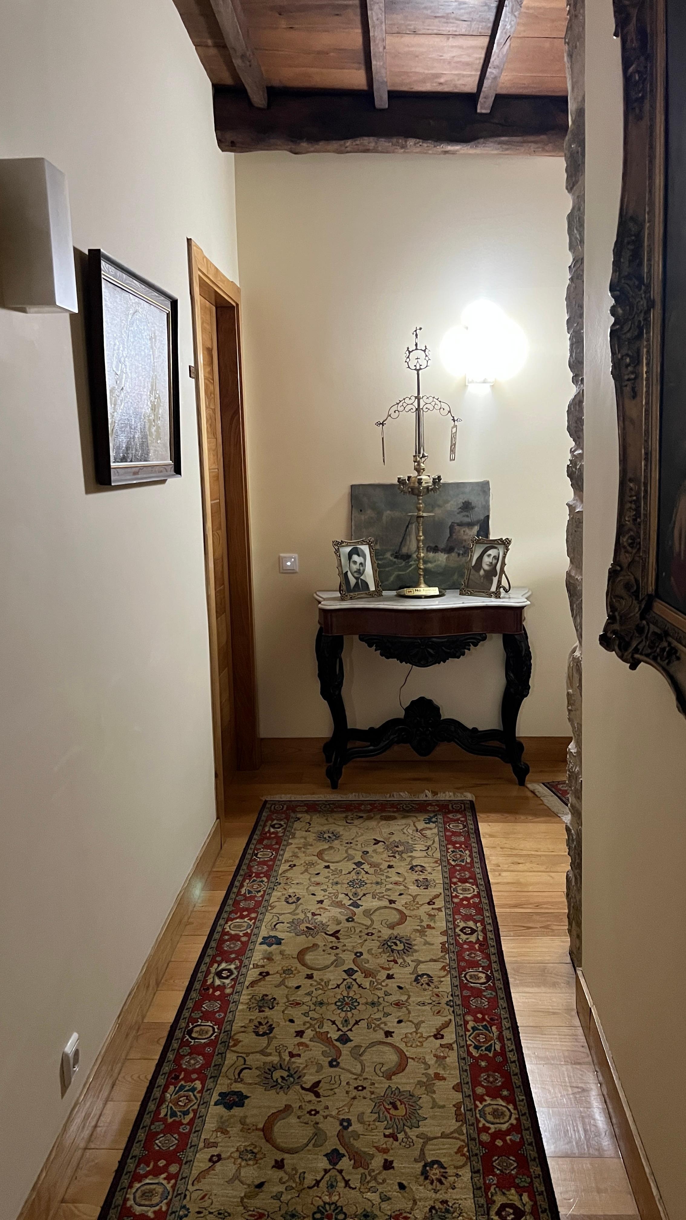 Corridor leading to rooms.