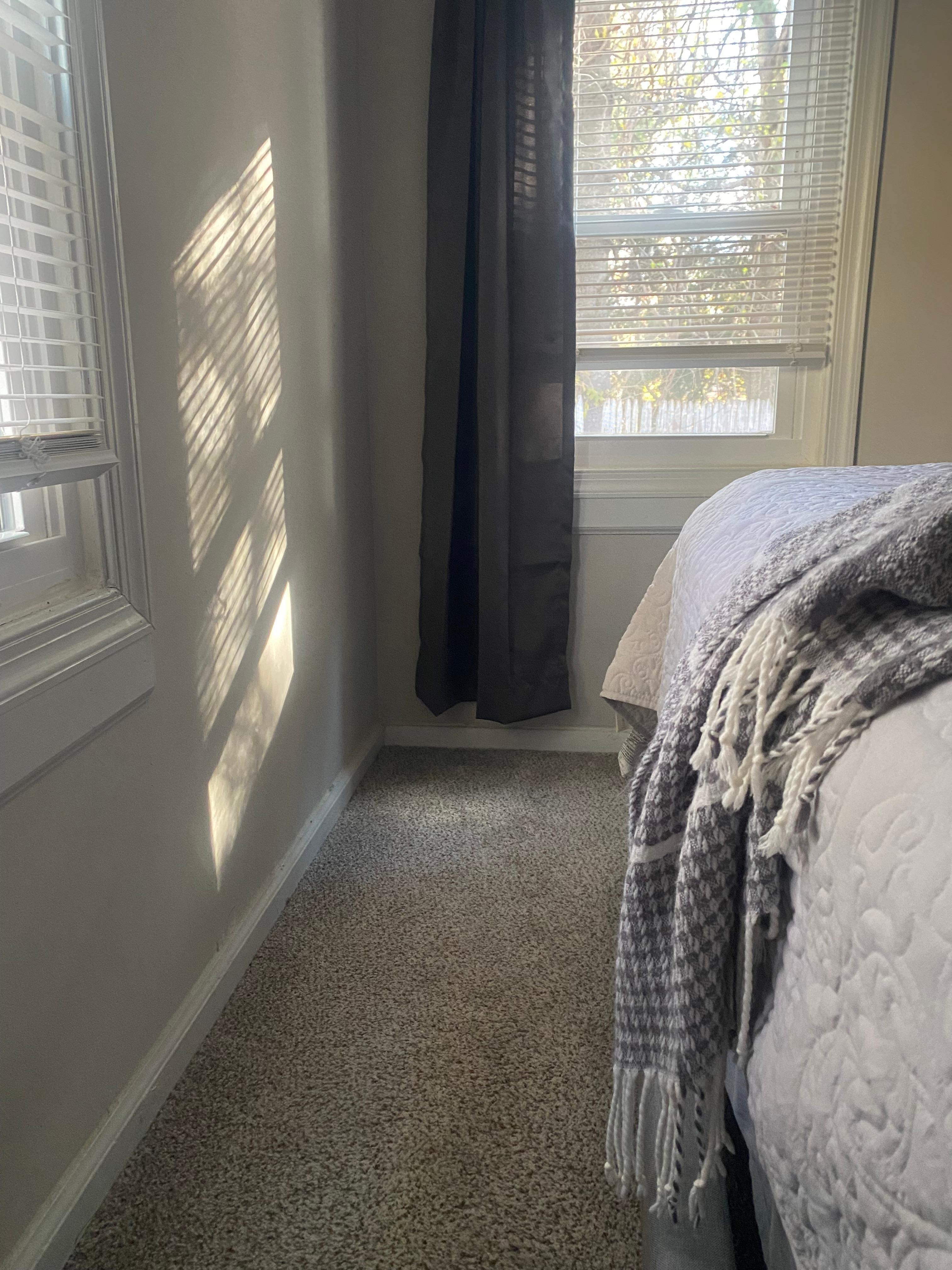 Bedroom 1. Might be helpful for people to know that the 2nd bedroom is up a flight of stairs.