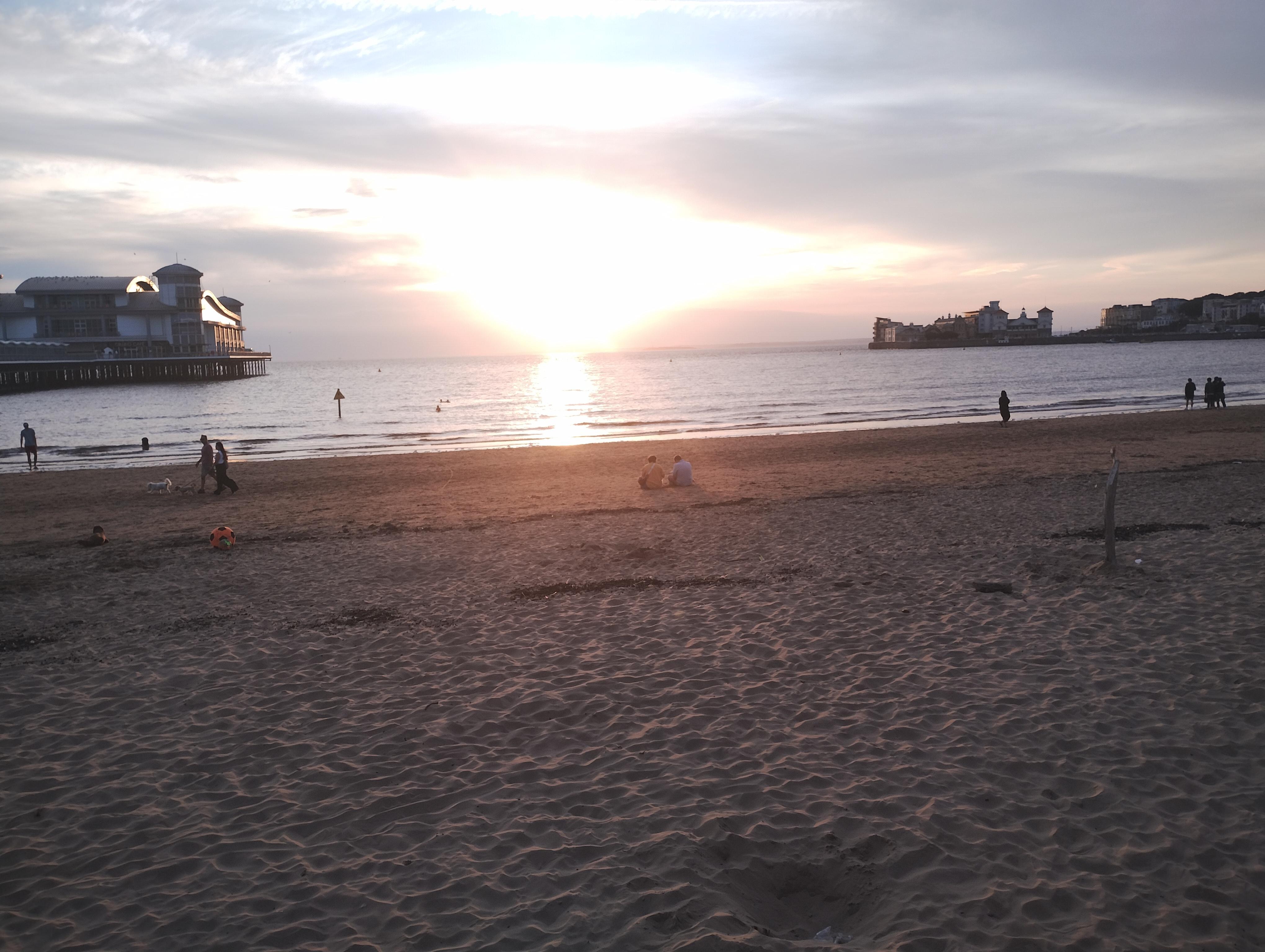 View from room window , side sea view 