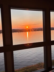 View out the room sunrise