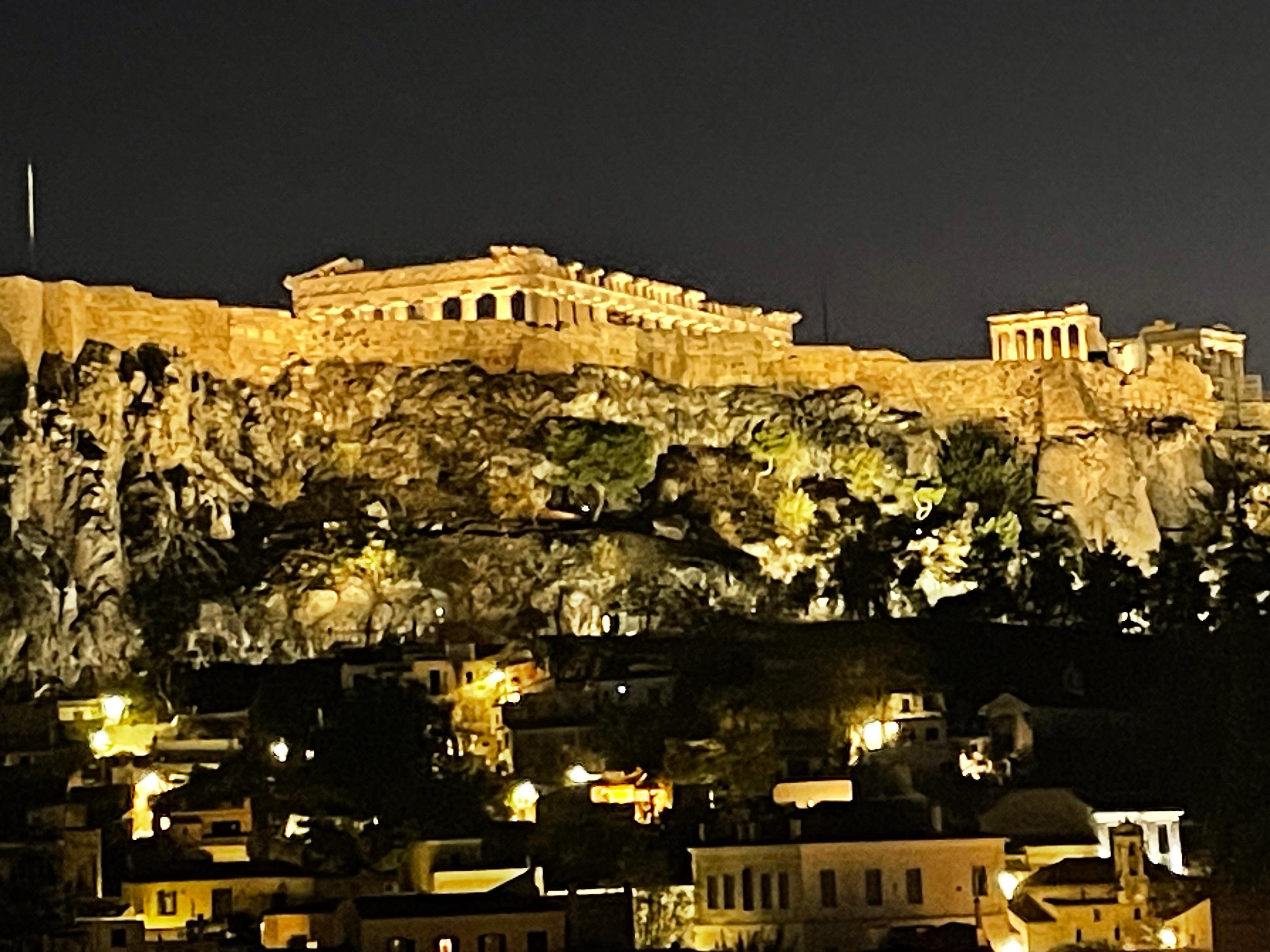 View from rooftop bar at night. Pinch me. Was jaw-dropping for me. 