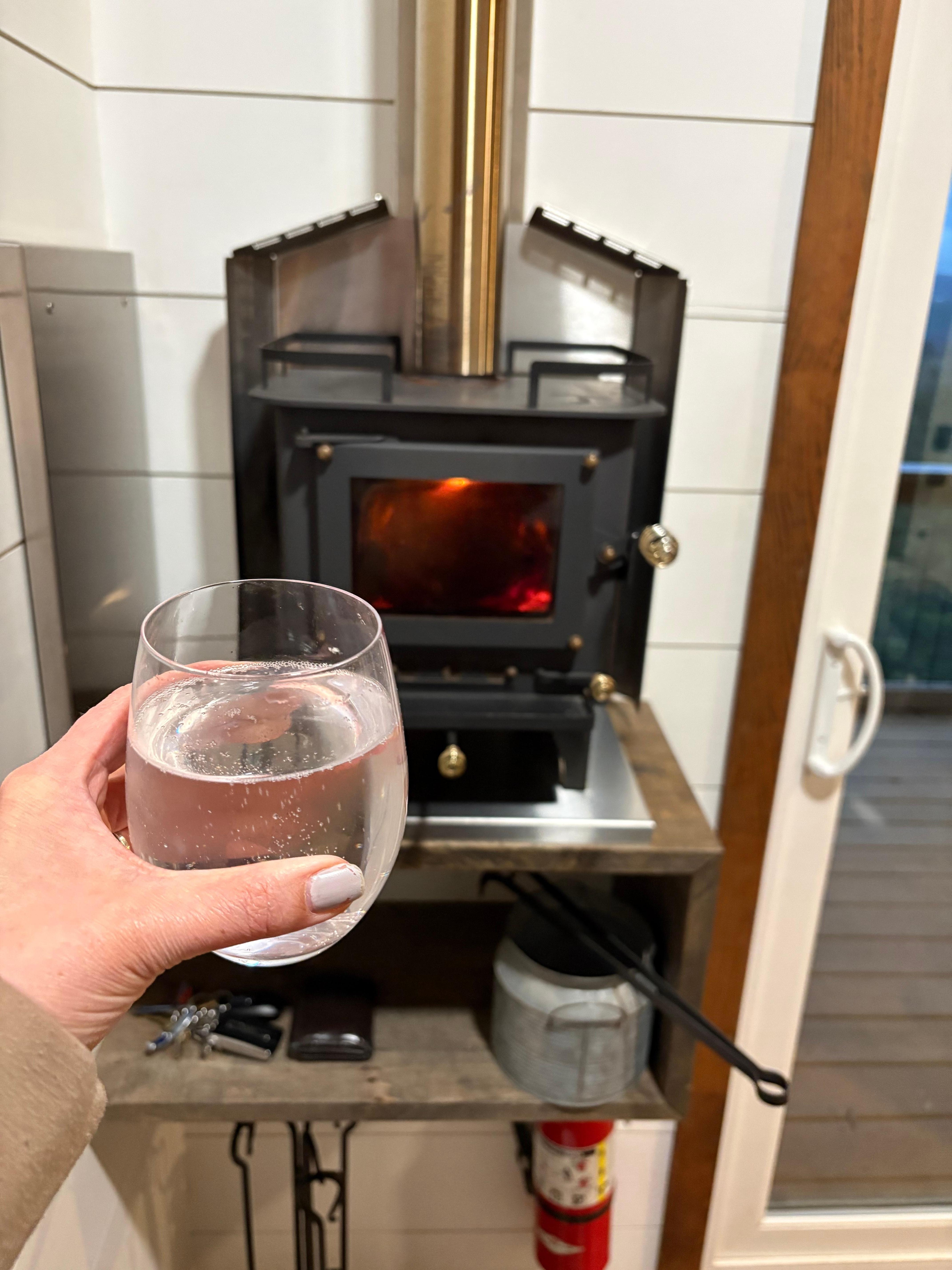 This tiny wood stove truly warmed my heart