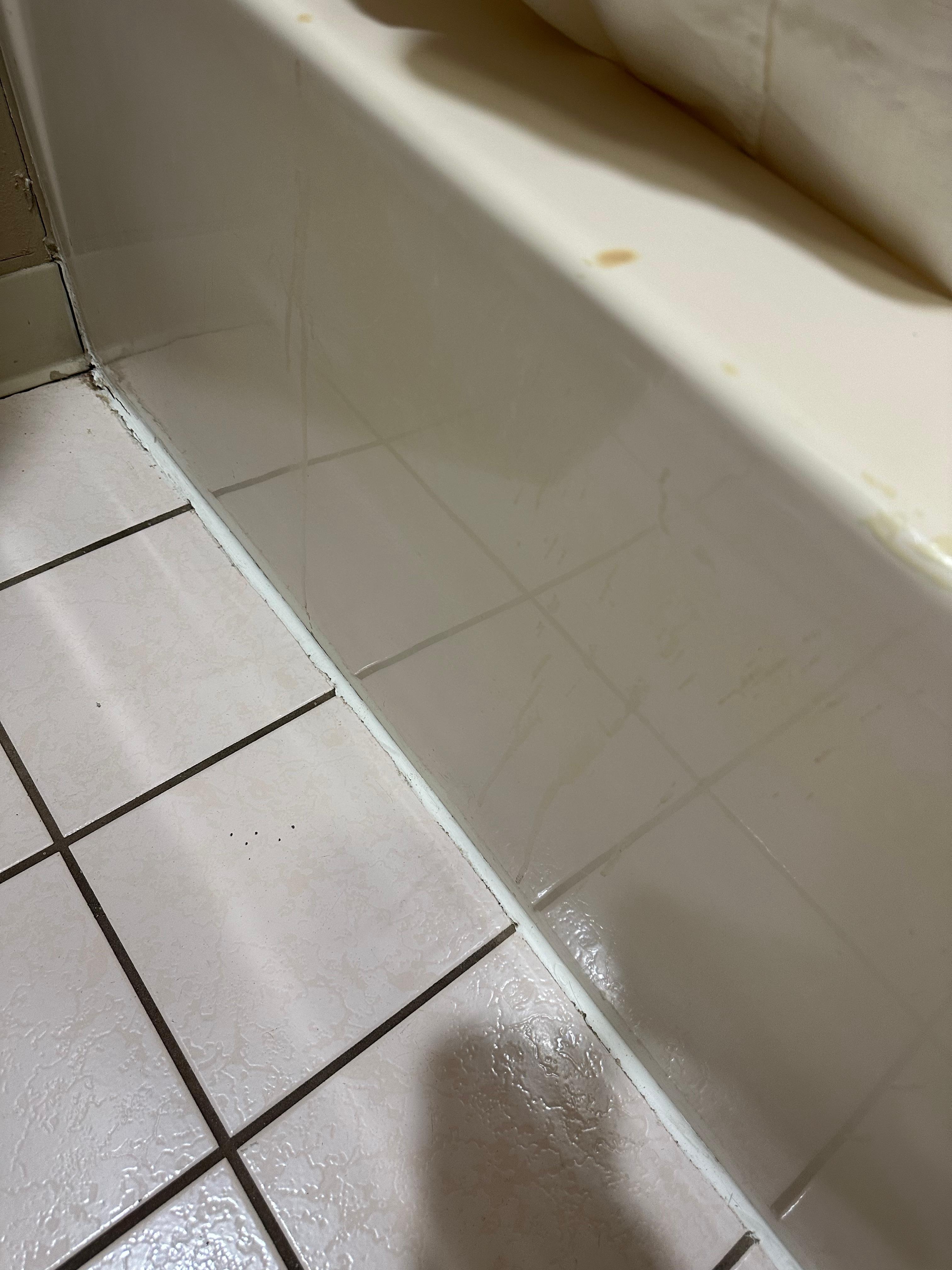 Who knows what running down outside of tub