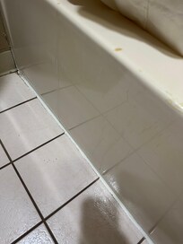 Who knows what running down outside of tub