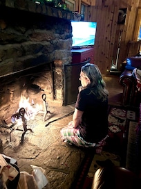 Enjoyed a fire nightly