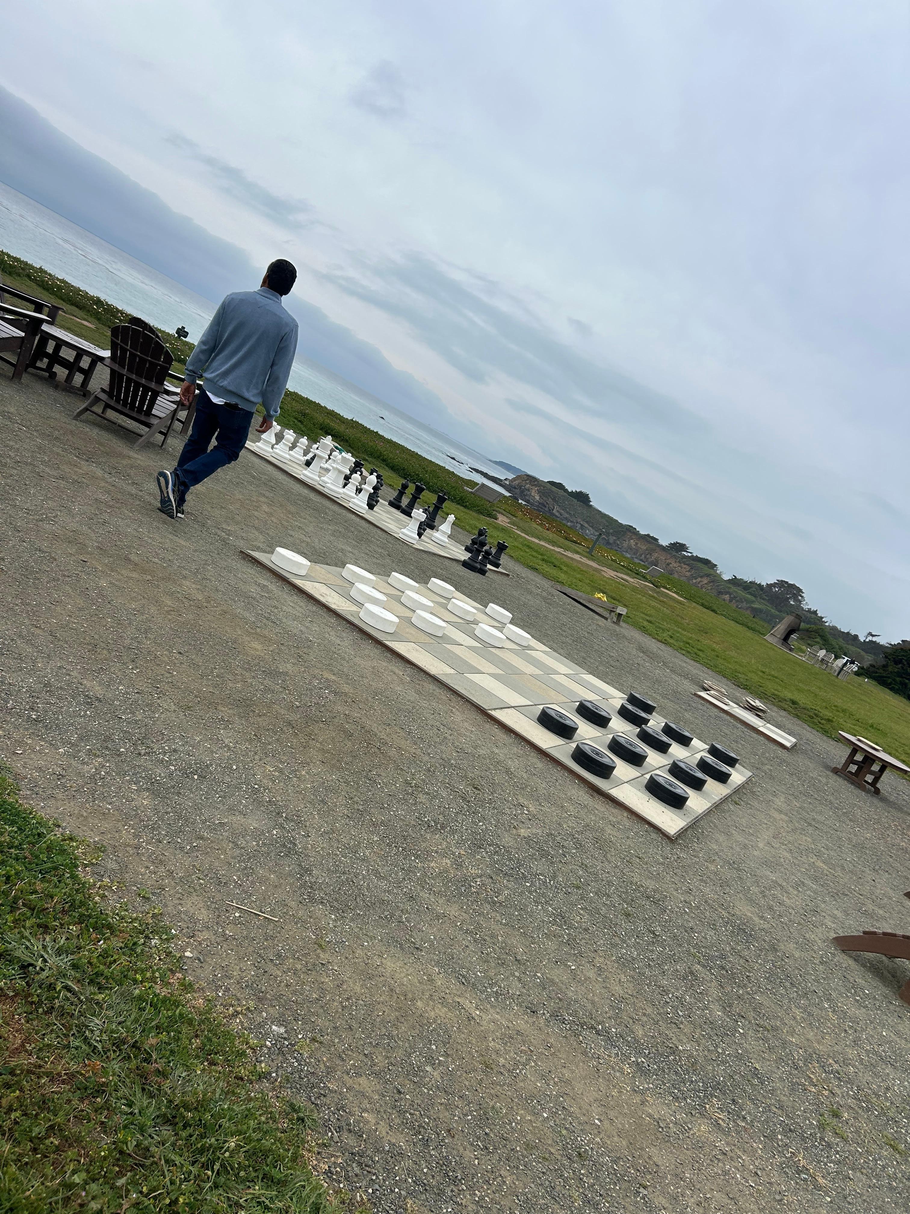 Easy access for a walk on the beach. If you want proper steps walk all the way down the property n they are there.