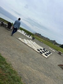 Easy access for a walk on the beach. If you want proper steps walk all the way down the property n they are there.