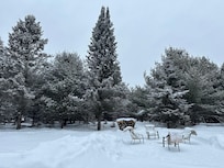 The fire pit was ready for us but we just didn't have the time.