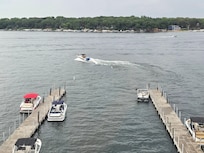 Watching the boats go by.