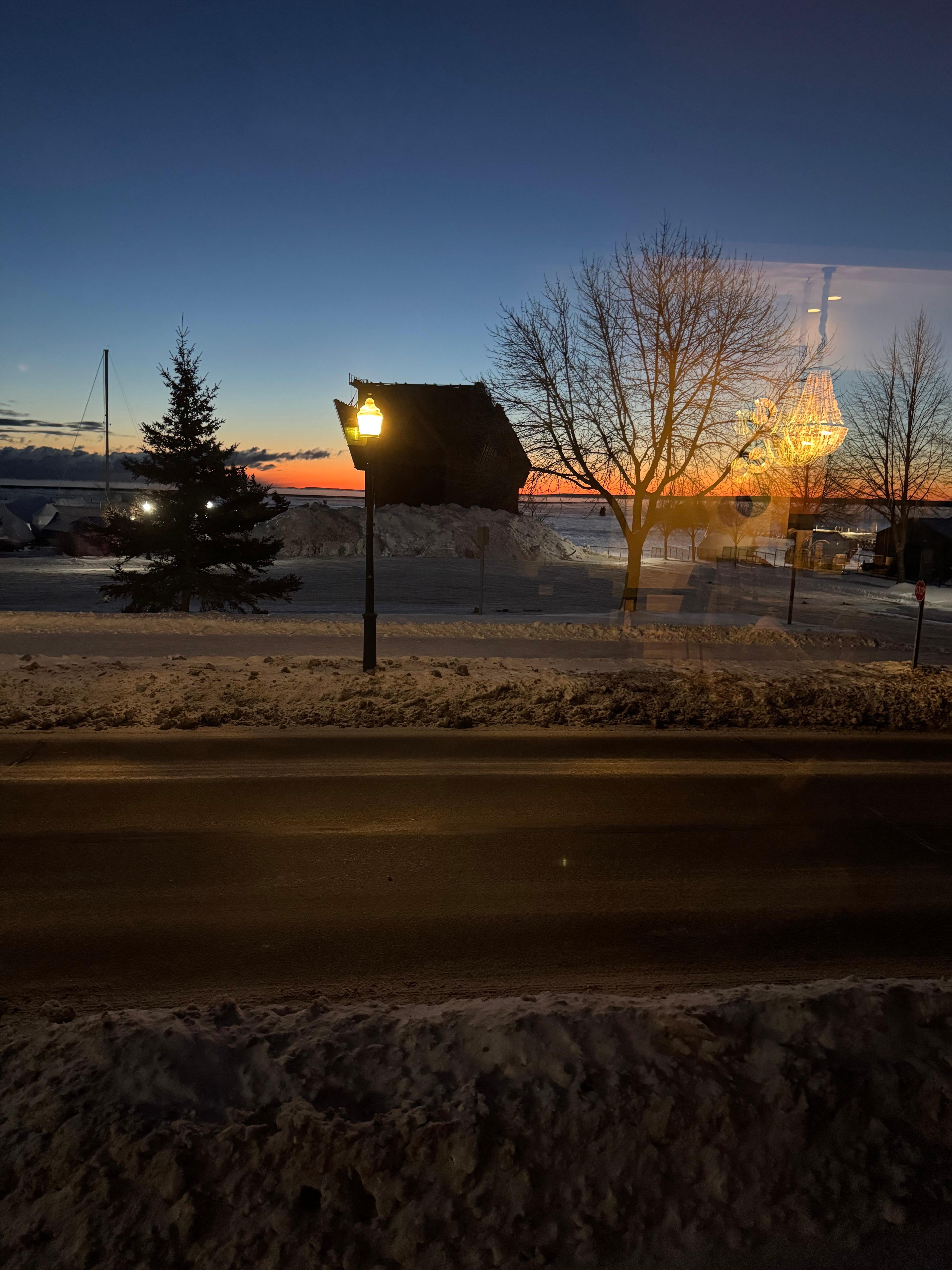Morning sunrise from living room
