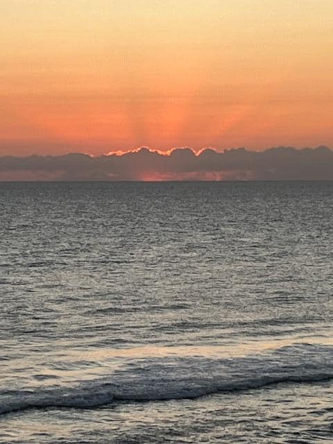 Sunrise from balcony