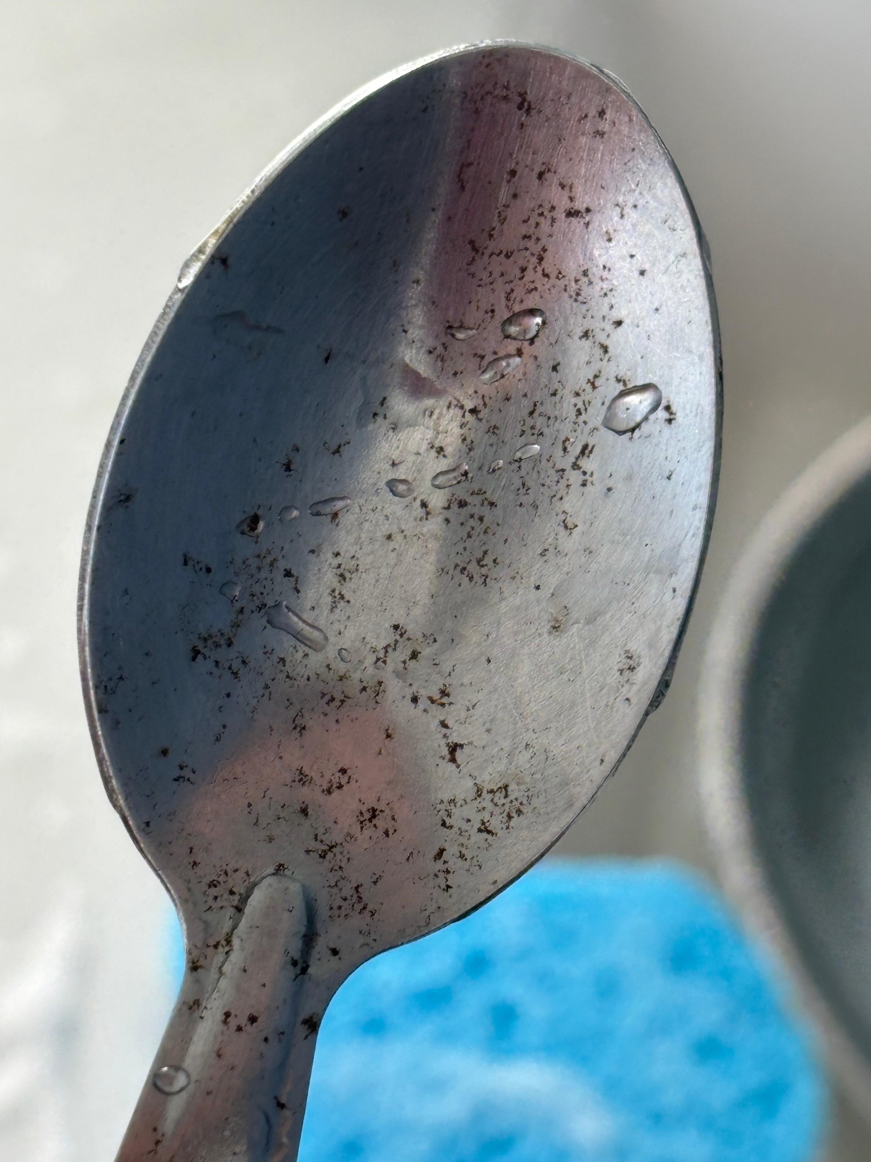 Silverware very dirty