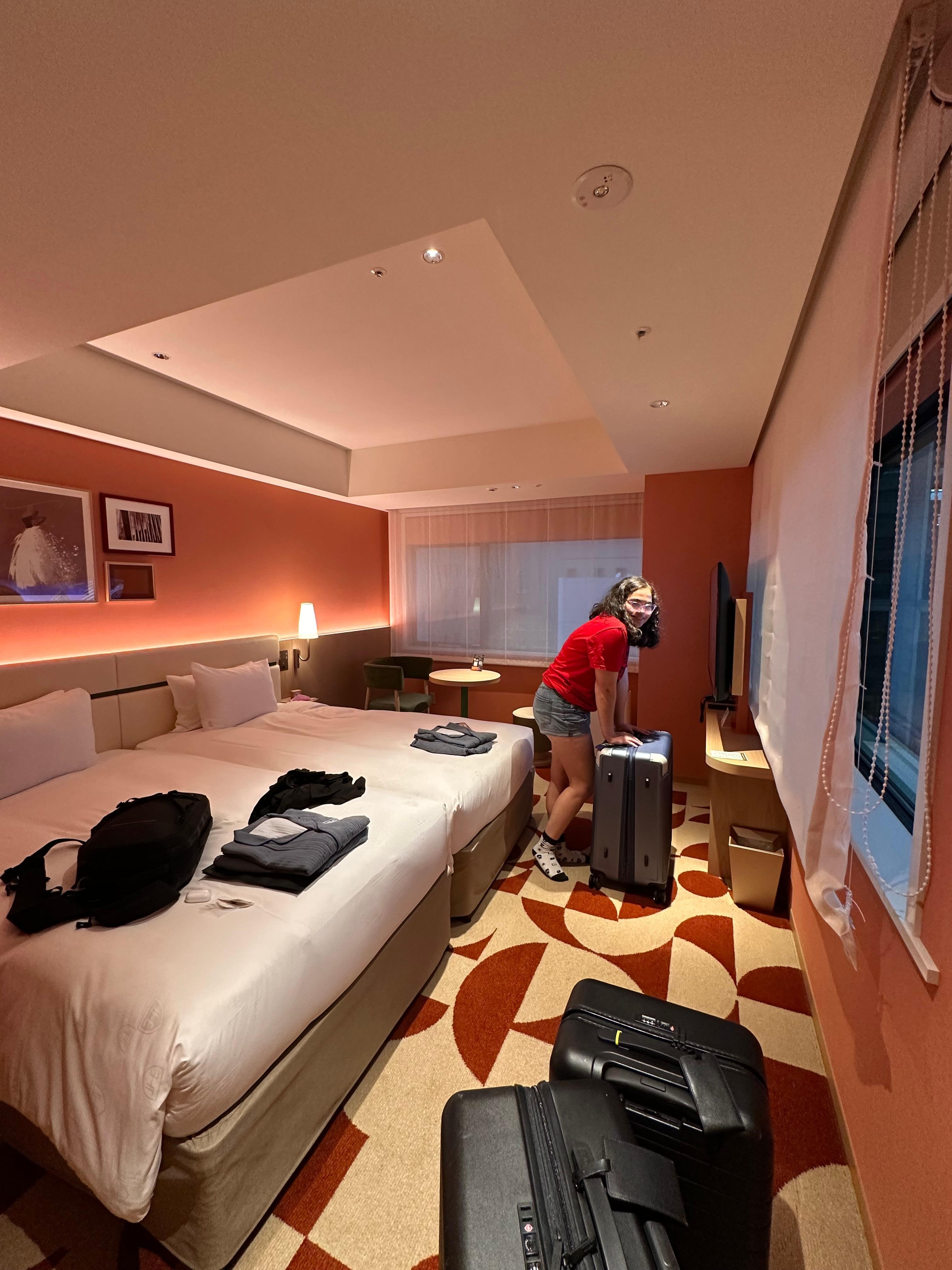 Right after we entered the room. Super clean, not too small.